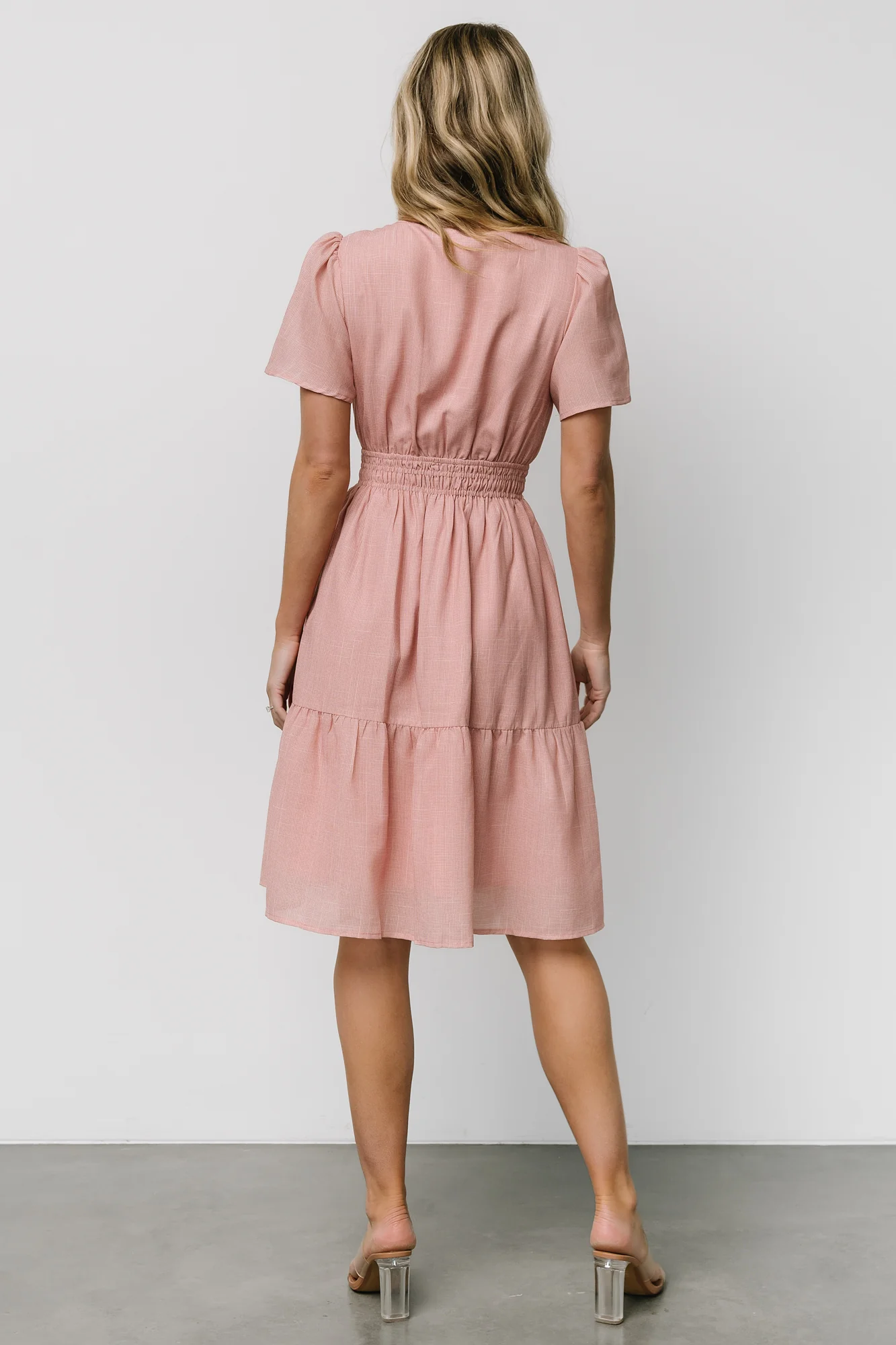 Dita Short Dress | Blush - Vlounger