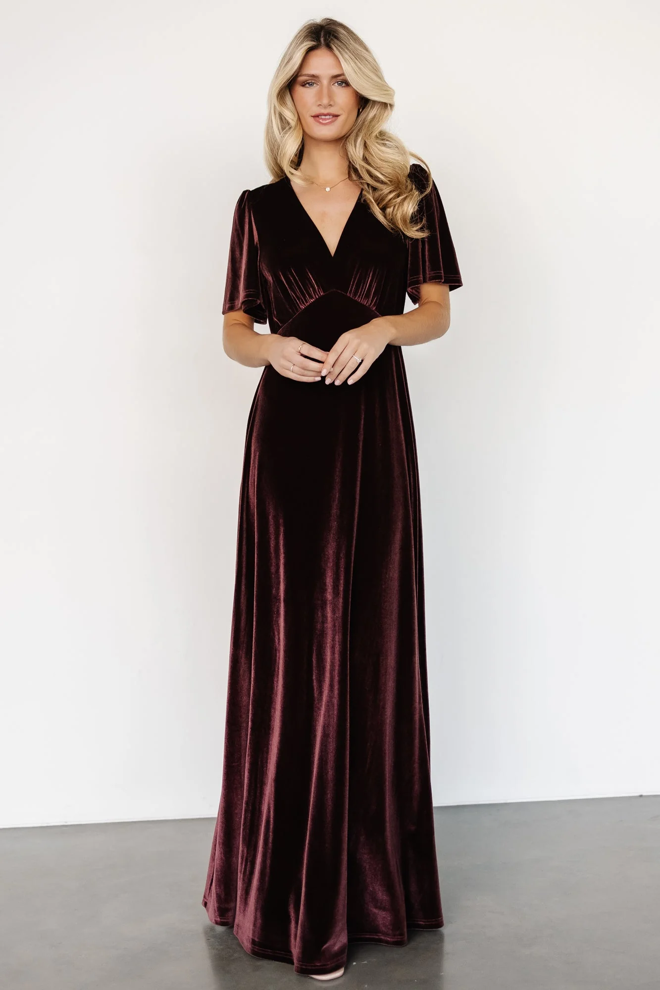 Vivian Velvet Maxi Dress | Clove - Vlounger