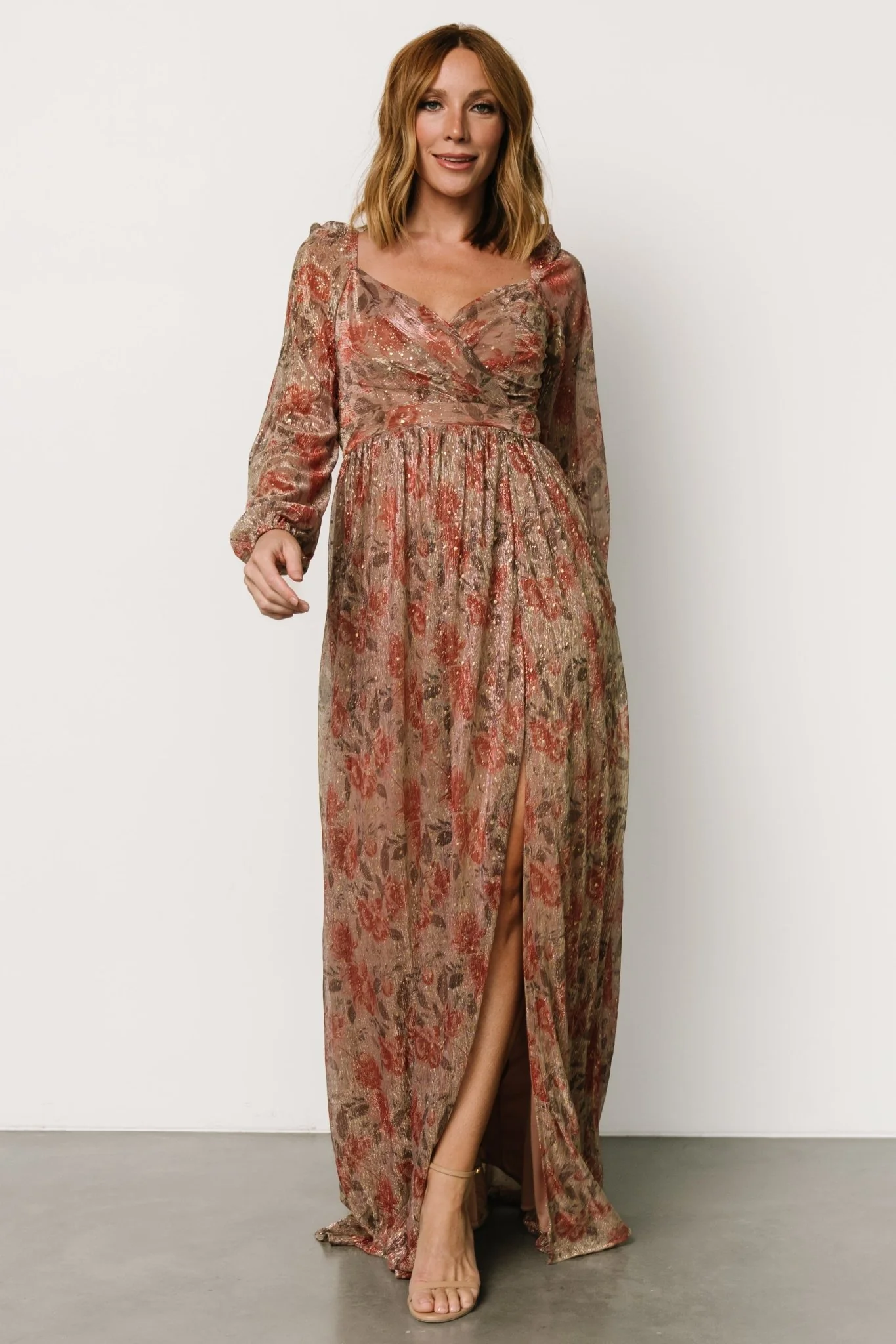 Kirsi Maxi Dress | Rose Floral - Vlounger
