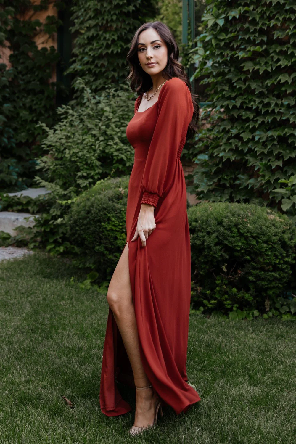 Giselle Maxi Dress | Brick - Vlounger