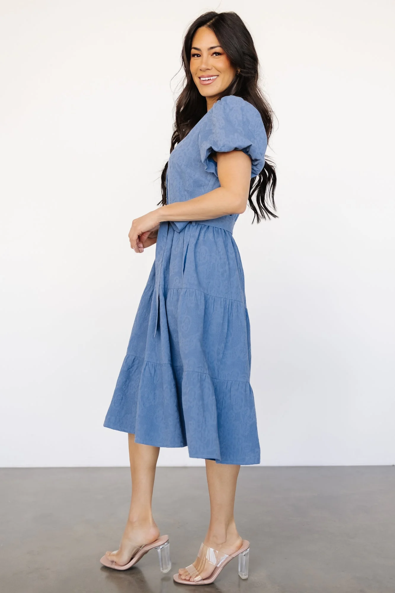 Philippa Midi Dress | Blue - Vlounger