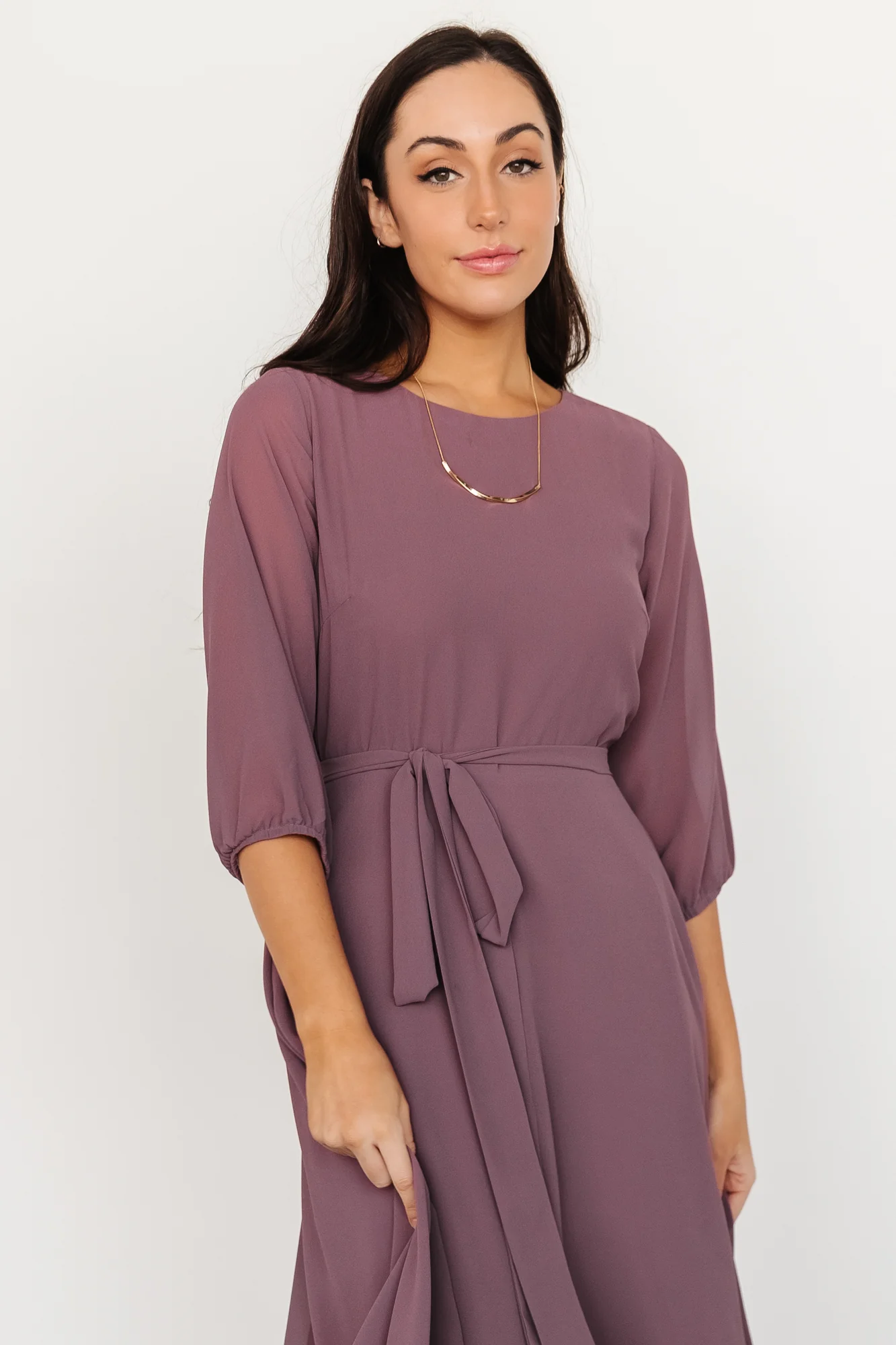 Fabric Swatch - Rebecca Chiffon | Vintage Plum - Vlounger