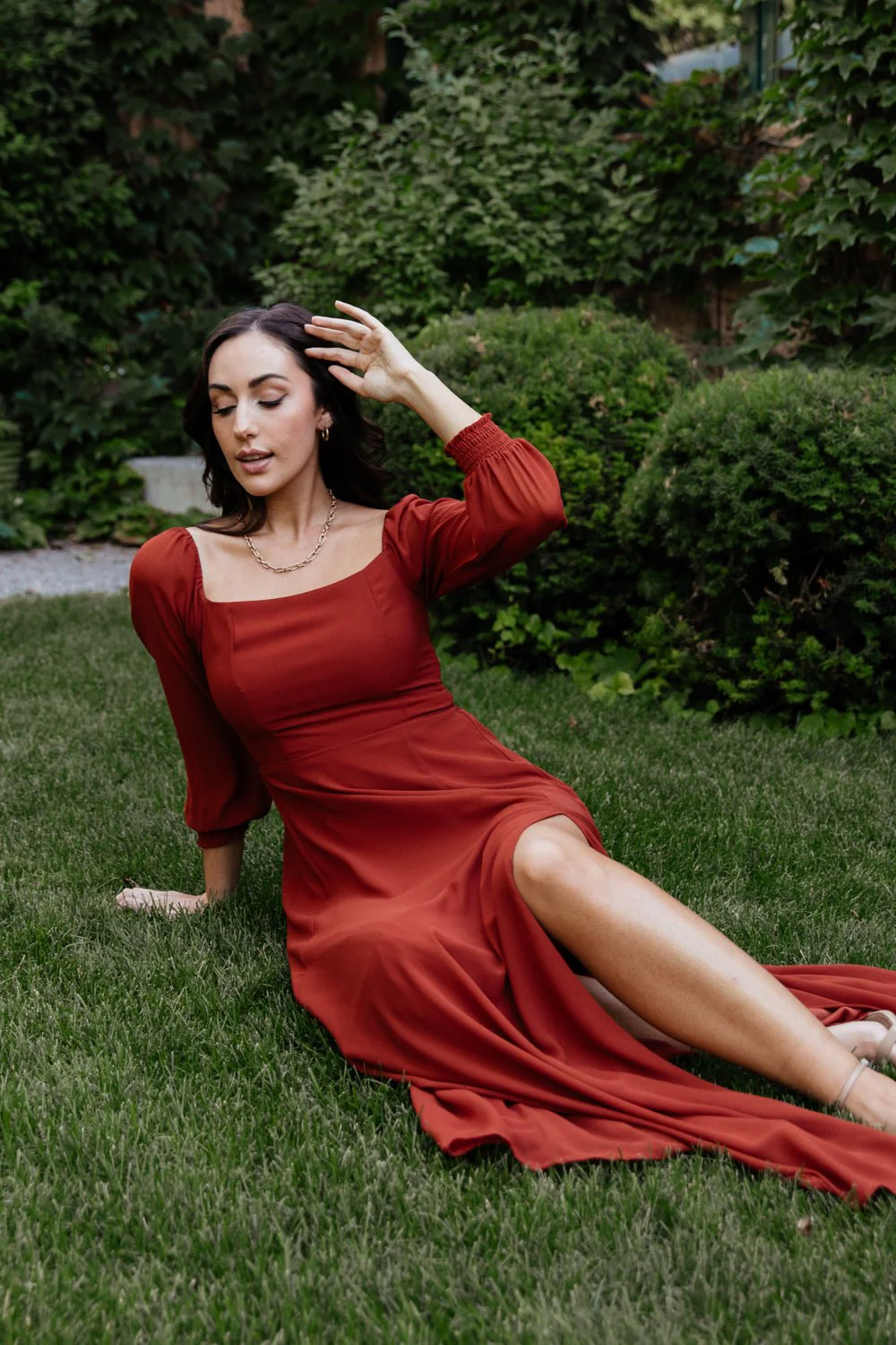 Giselle Maxi Dress | Brick - Vlounger