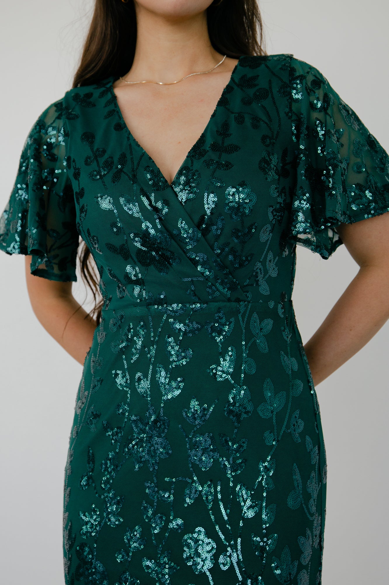 Esme Sequin Dress | Emerald - Vlounger