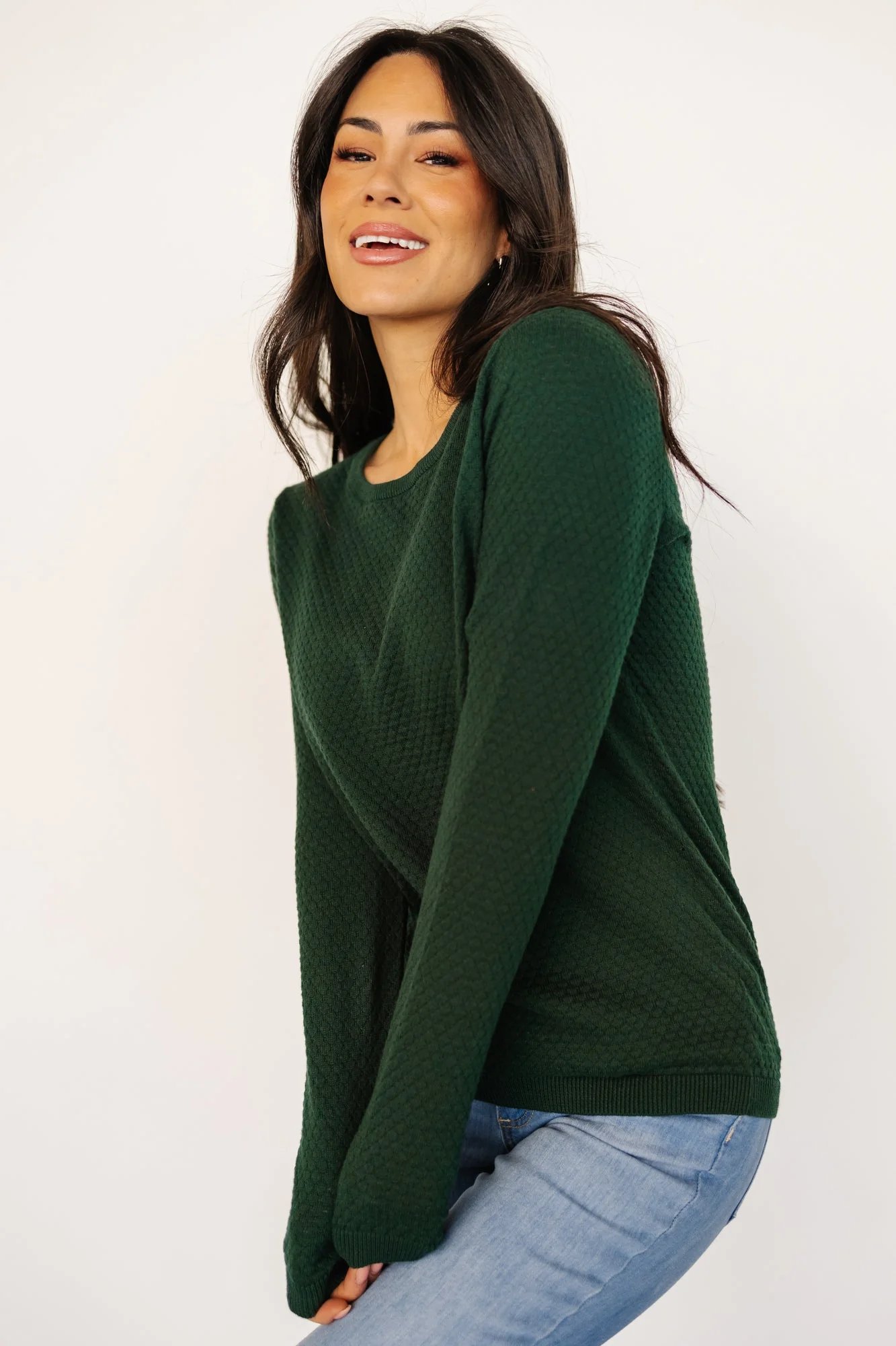 Debbie Knit Top | Dark Green - Vlounger