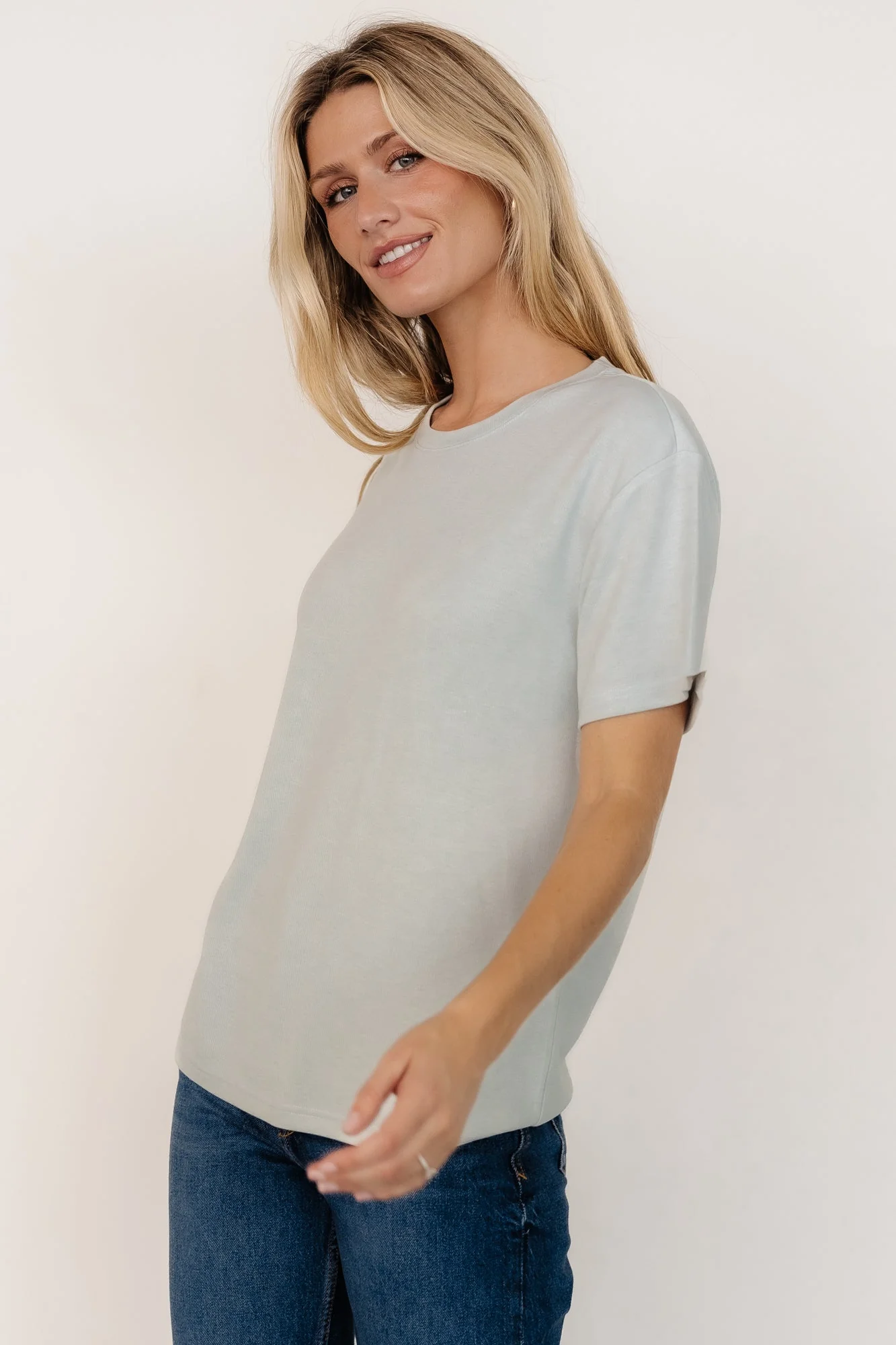 Elliot Relaxed Tee | Pale Mint - Vlounger
