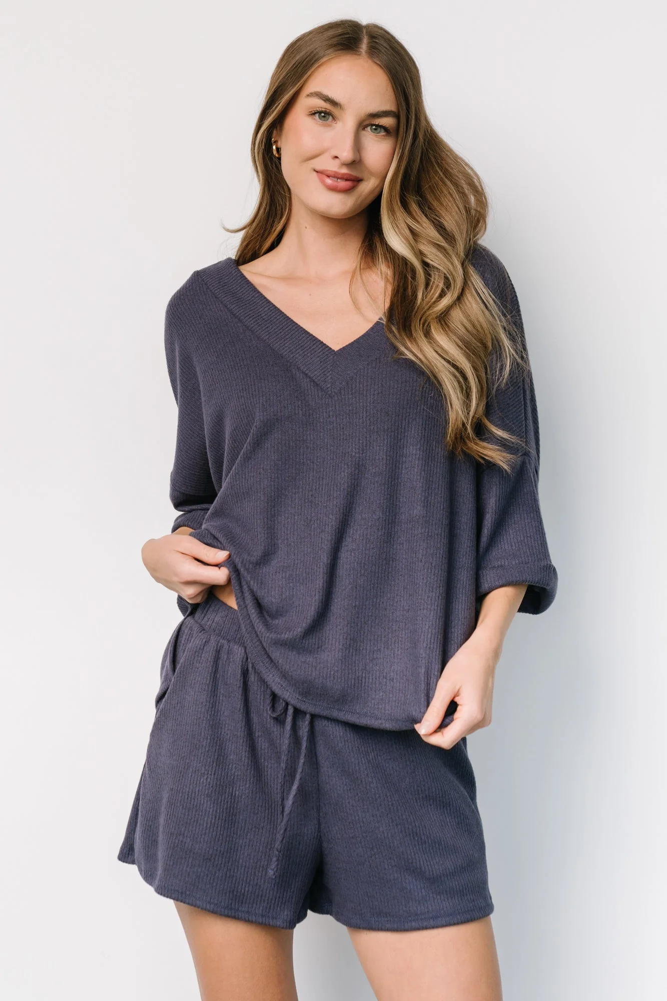 Chicago Lounge Top | Navy - Vlounger