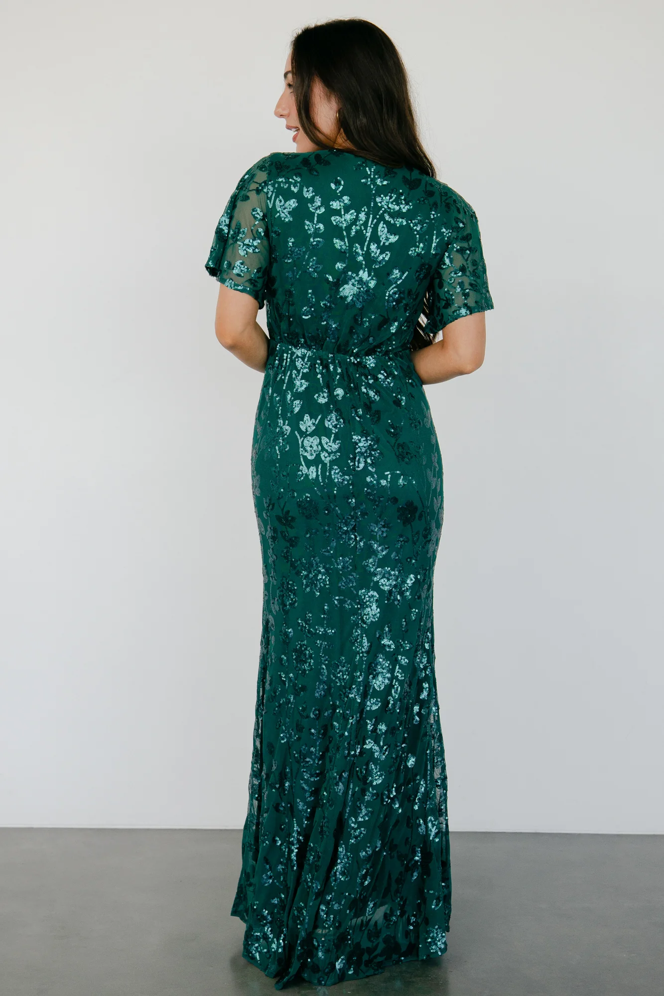 Esme Sequin Dress | Emerald - Vlounger