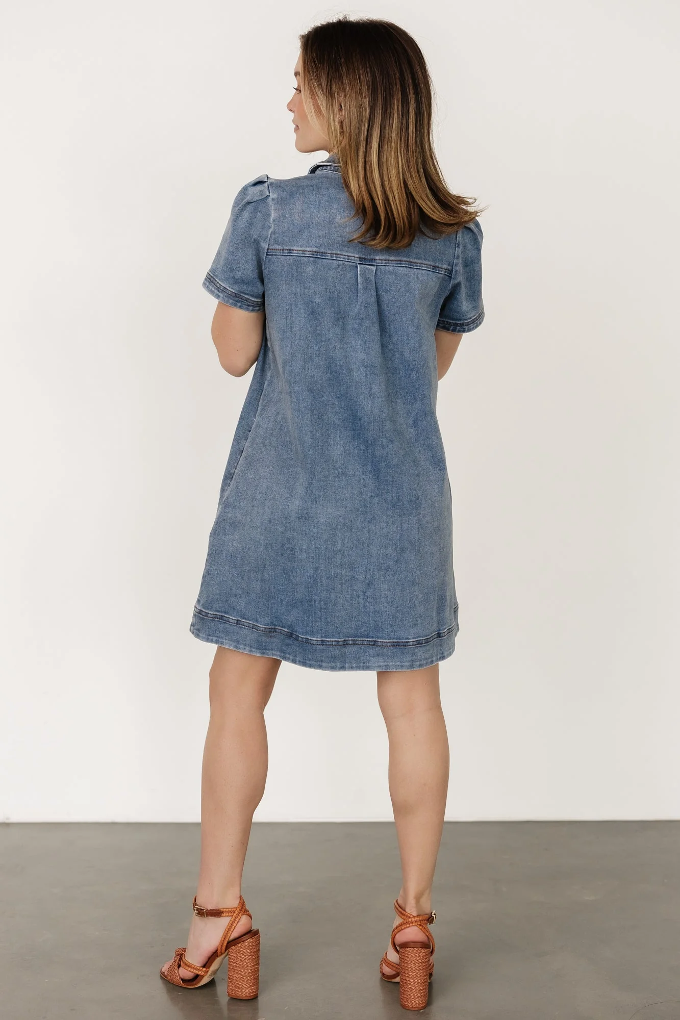 Saylor Short Dress | Denim - Vlounger