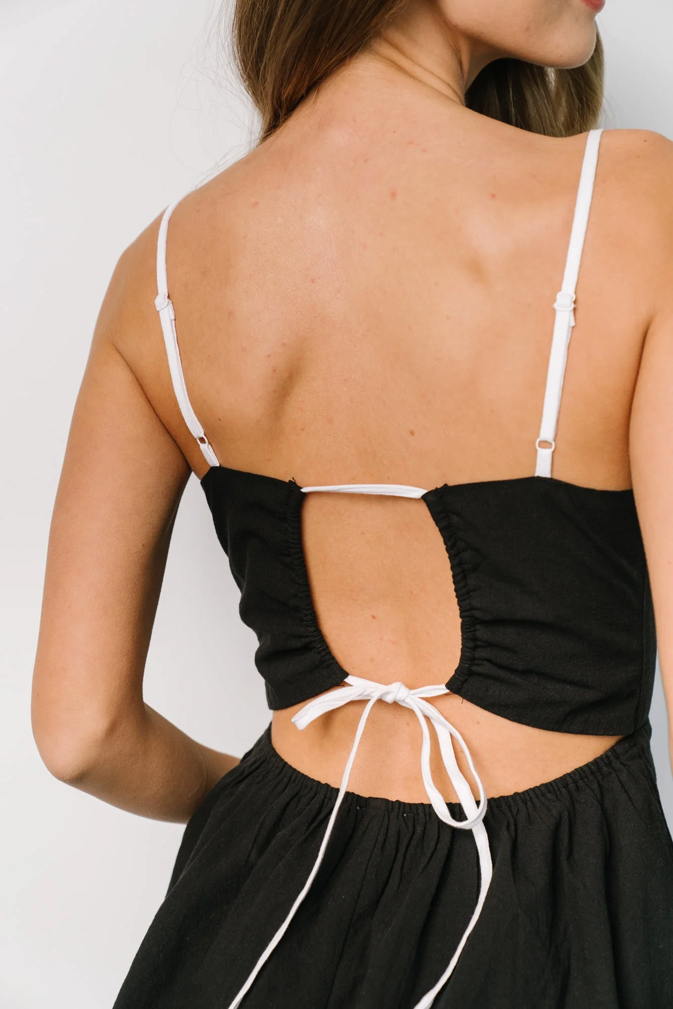 Odette Tiered Dress | Black + White - Vlounger