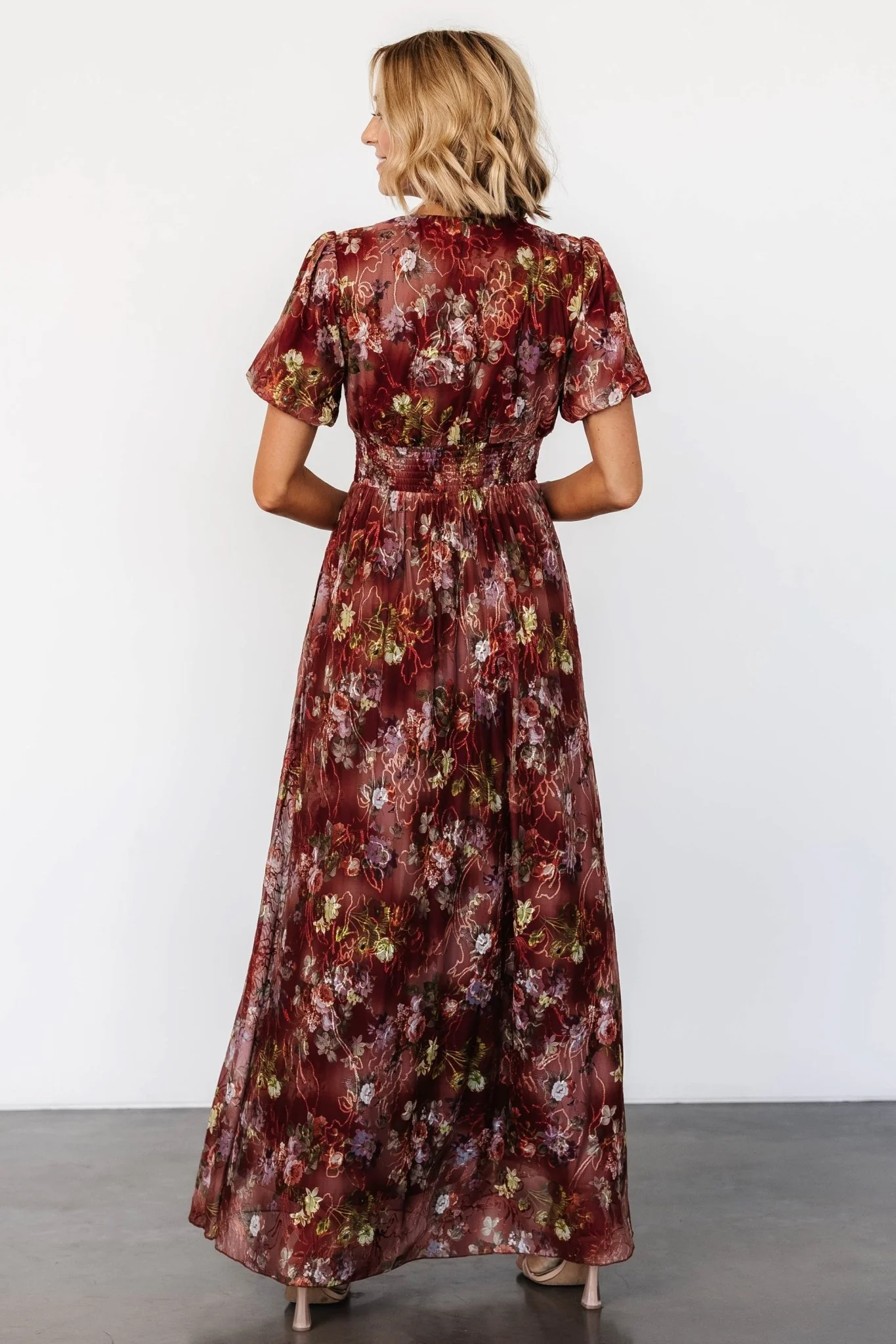 Ardley Maxi Dress | Rust Multi Floral - Vlounger