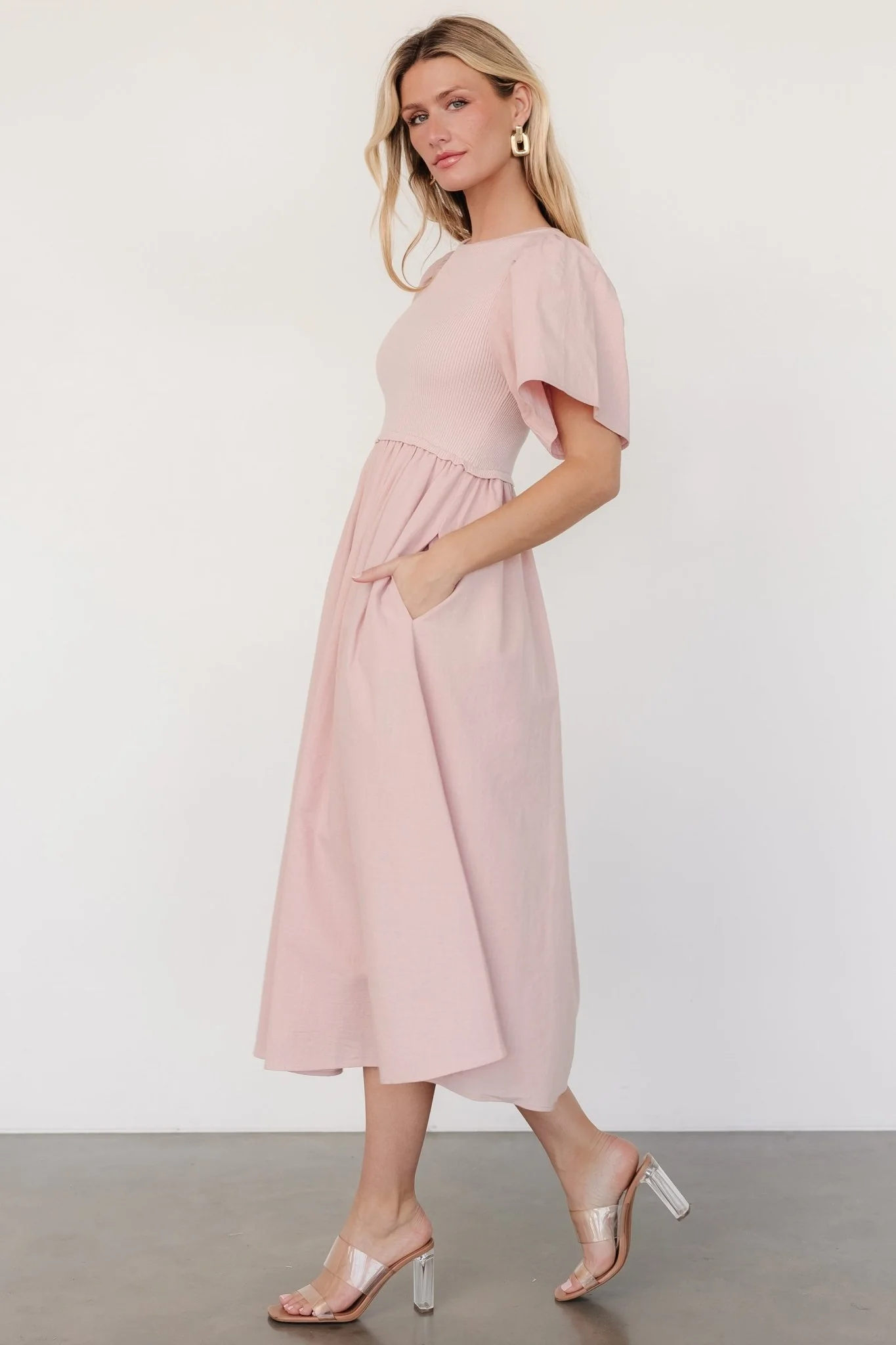 Cici Sweater Dress | Dusty Rose - Vlounger