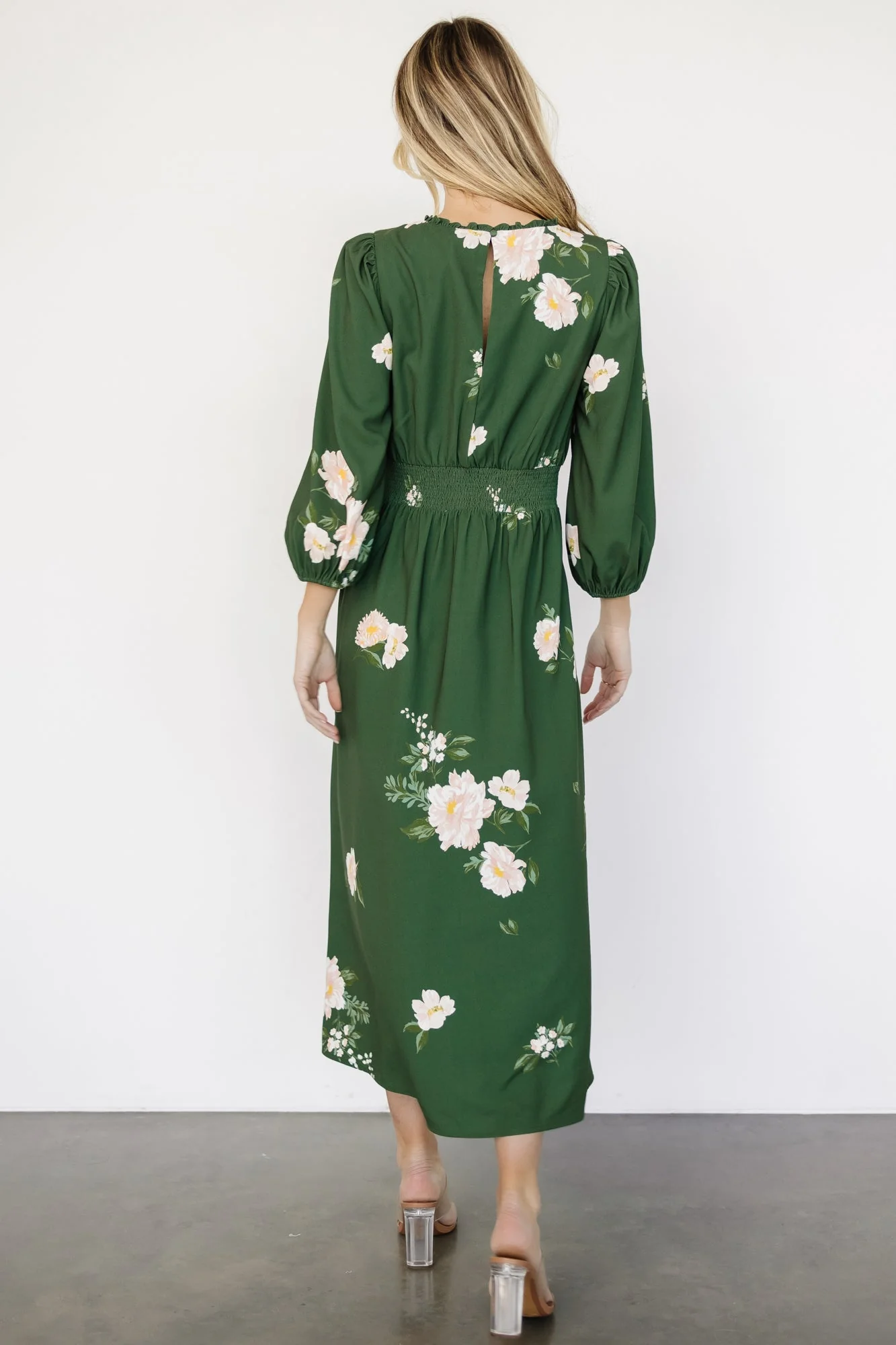 Karalie Maxi Dress | Green Floral - Vlounger