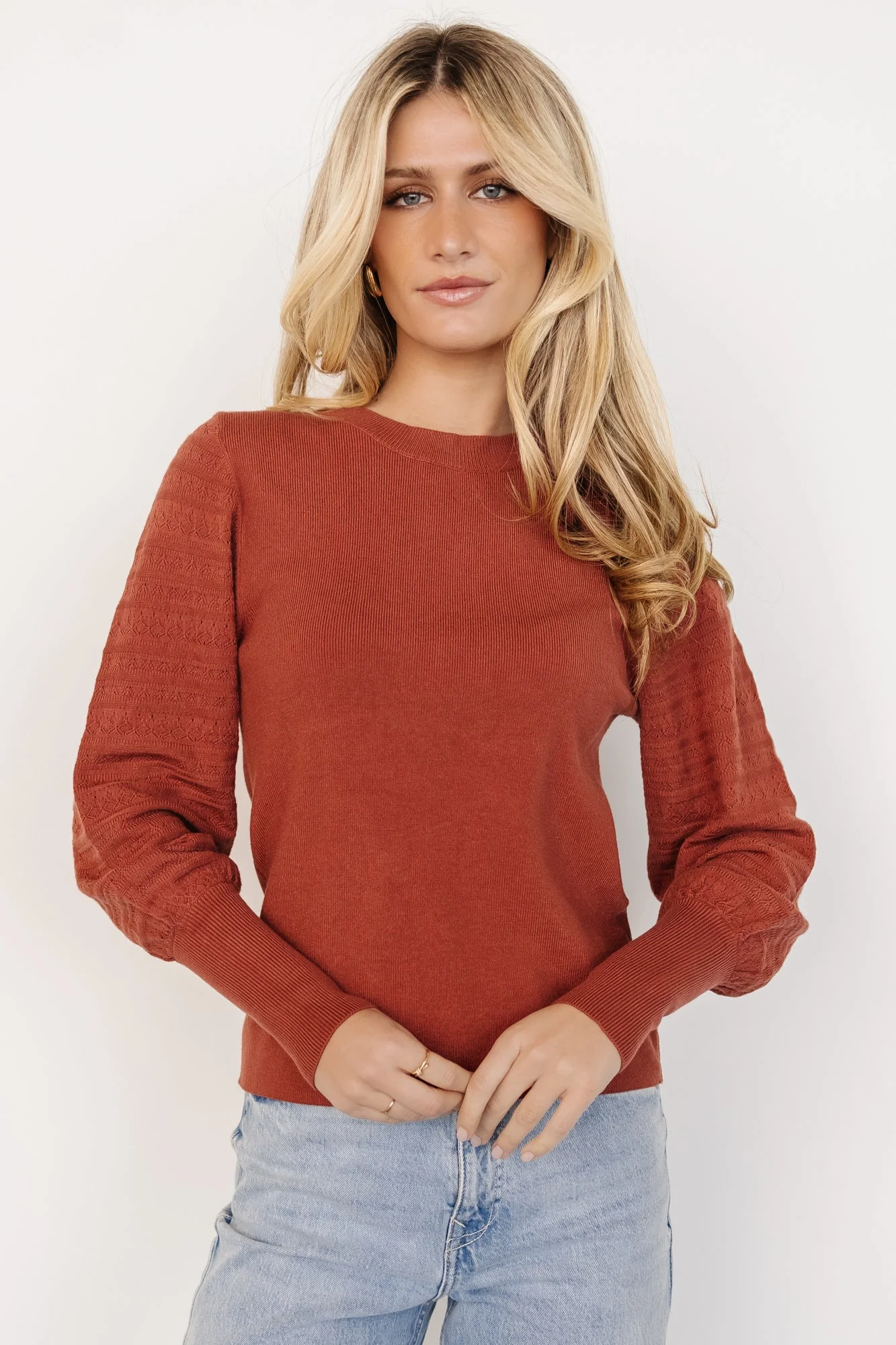 Jens Sweater Top | Brick - Vlounger