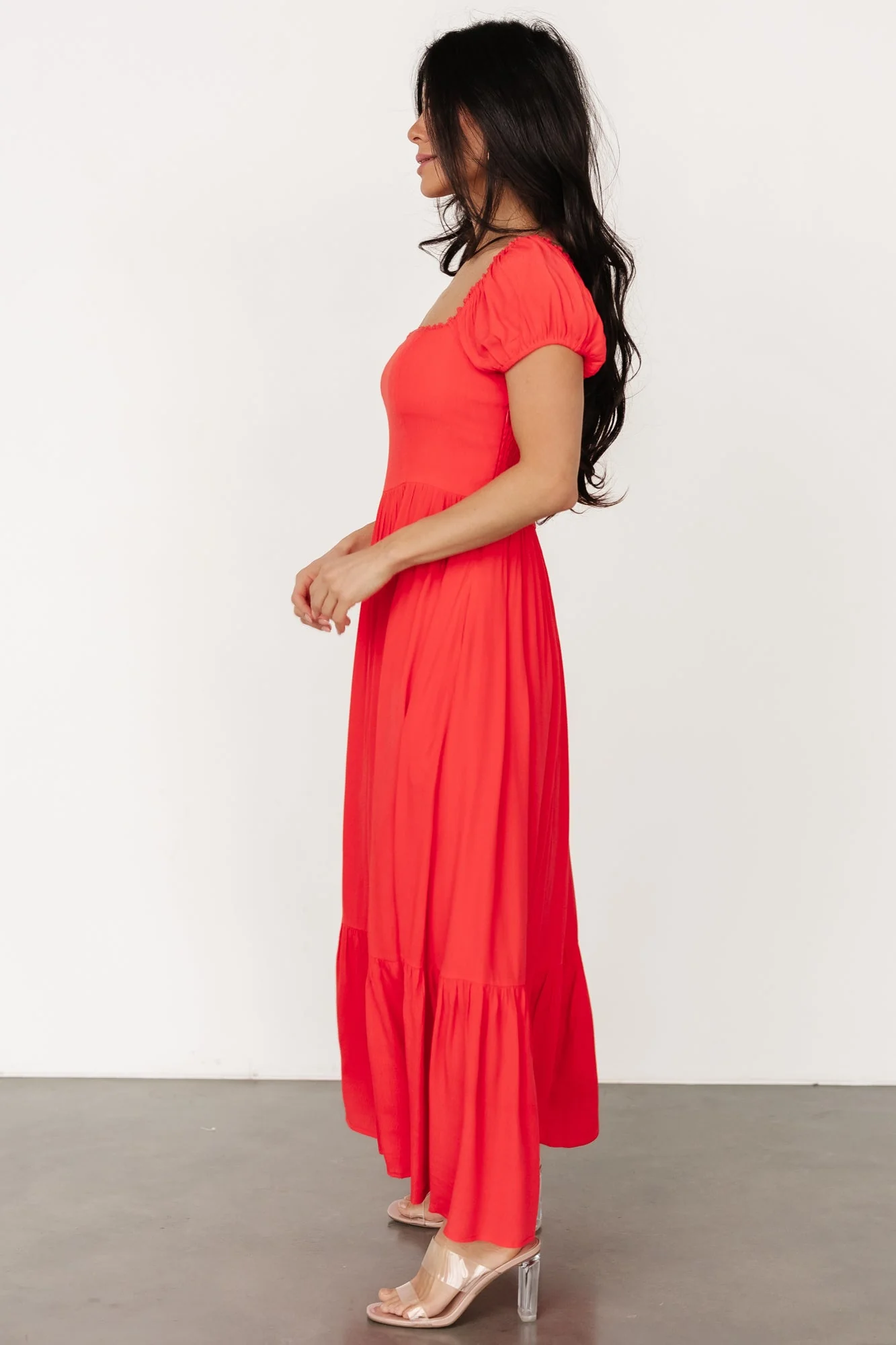 Ilona Maxi Dress | Cherry Red - Vlounger