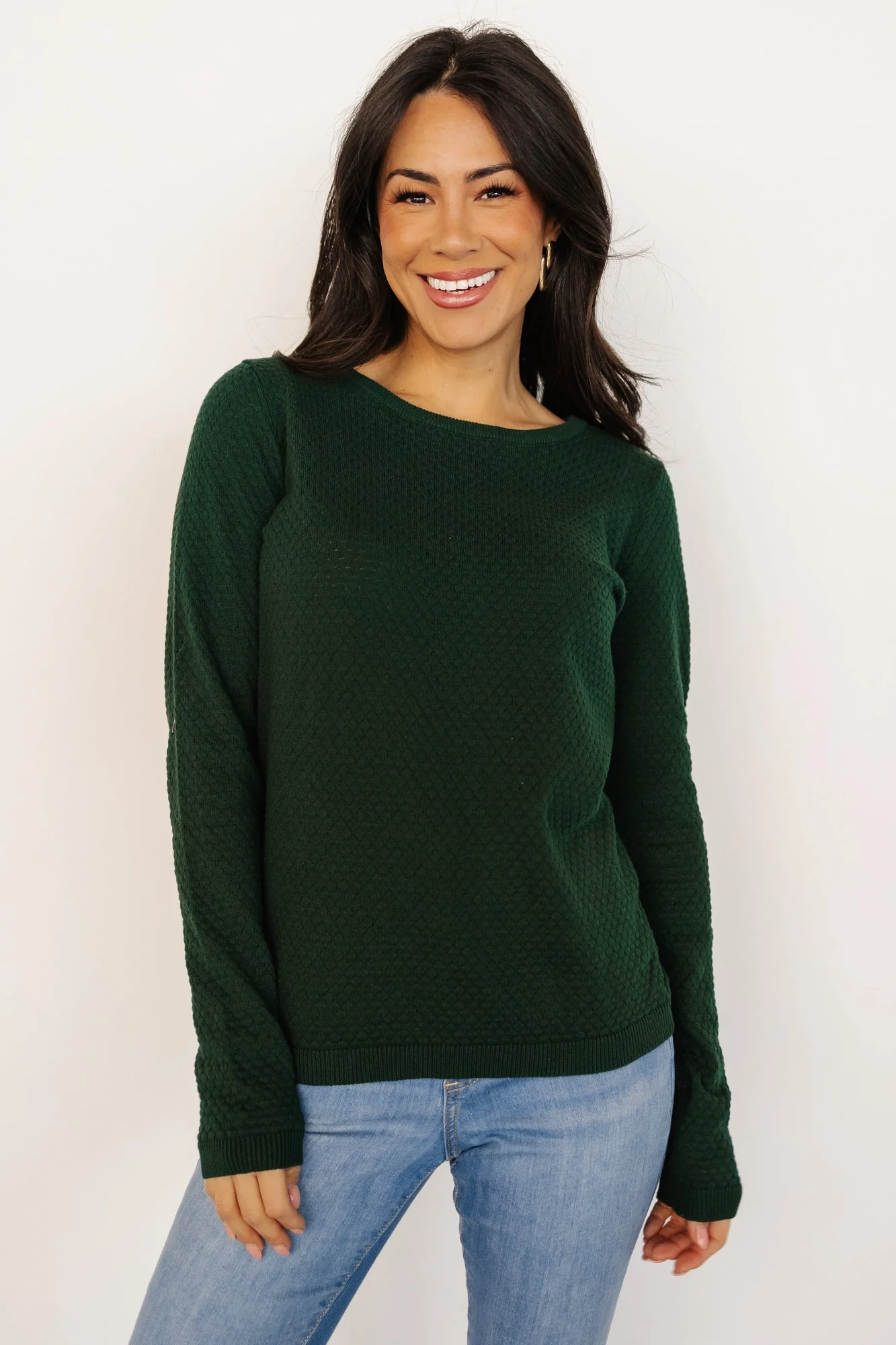 Debbie Knit Top | Dark Green - Vlounger