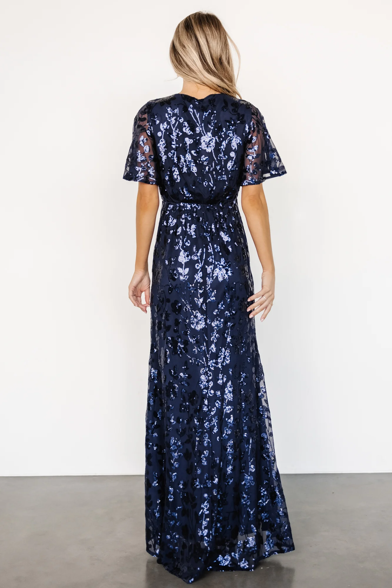 Esme Sequin Dress | Navy - Vlounger