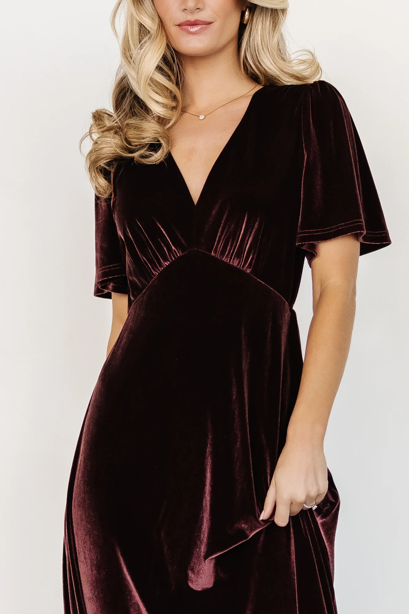 Vivian Velvet Maxi Dress | Clove - Vlounger