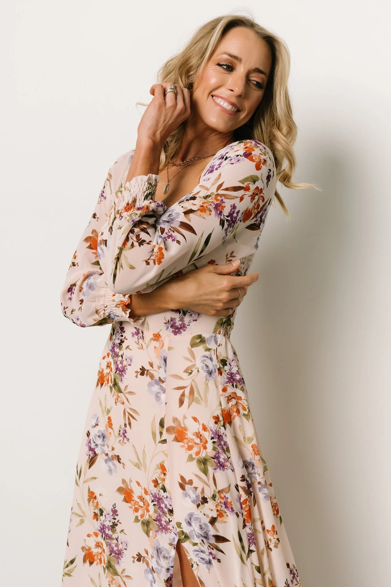 Giselle Maxi Dress | Blush Multi Floral - Vlounger