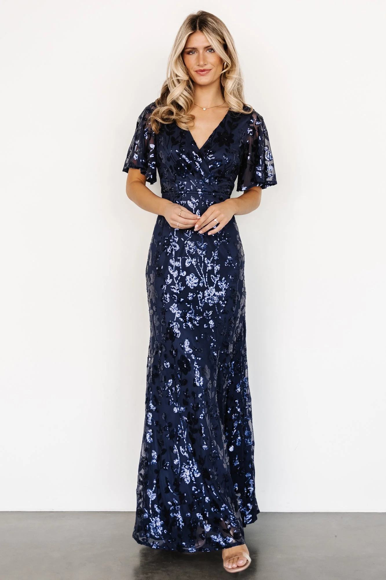 Esme Sequin Dress | Navy - Vlounger