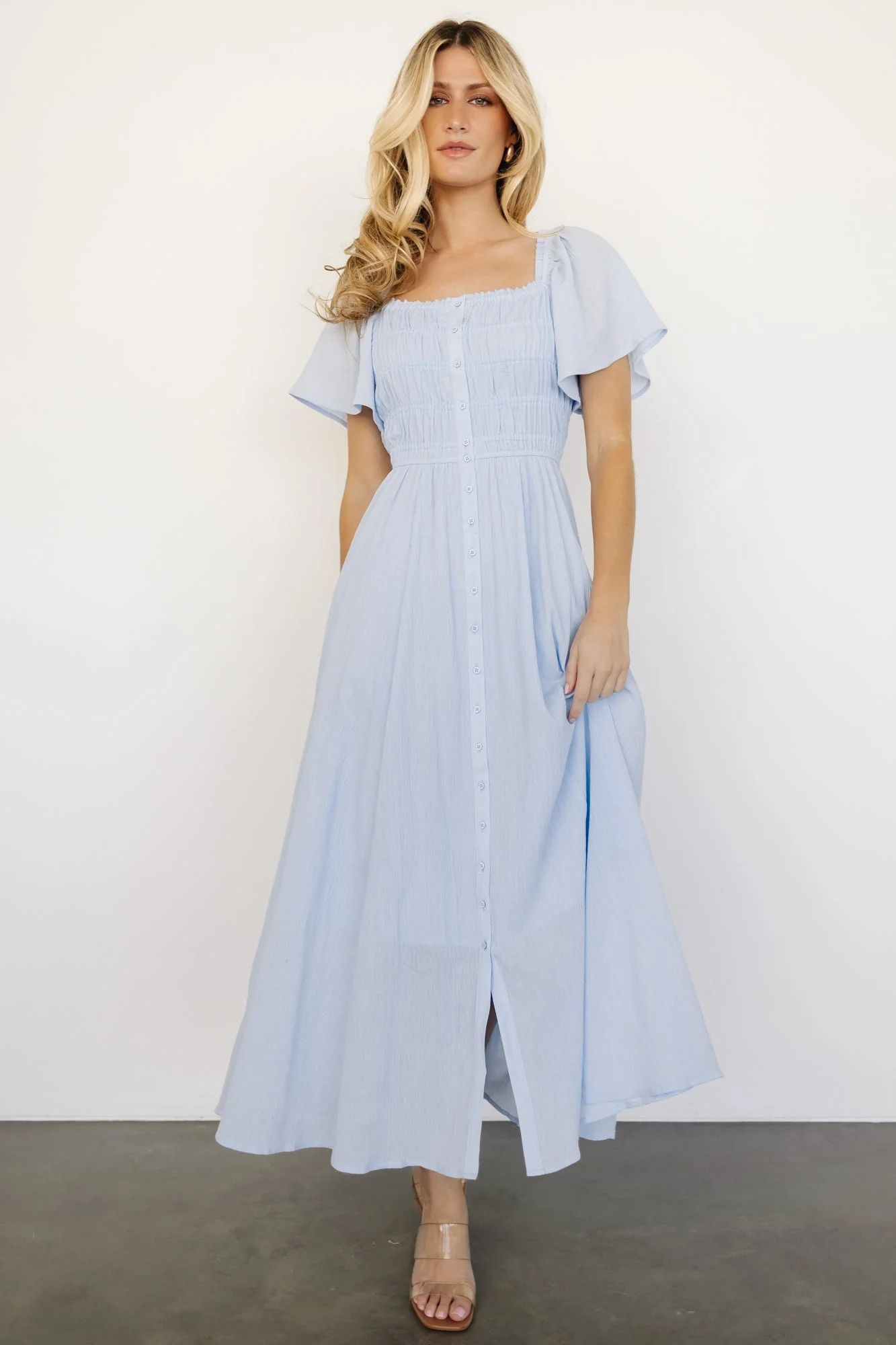 McKay Maxi Dress | Light Blue - Vlounger