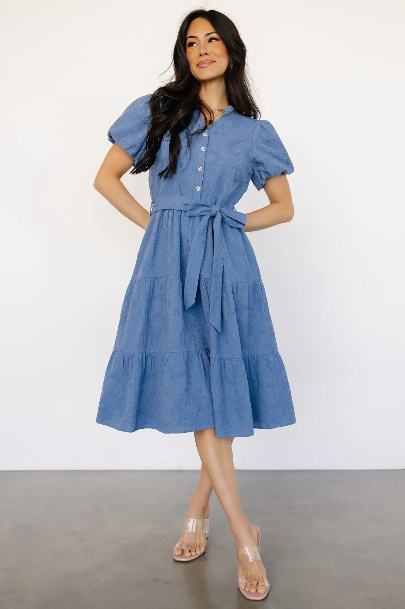 Philippa Midi Dress | Blue - Vlounger