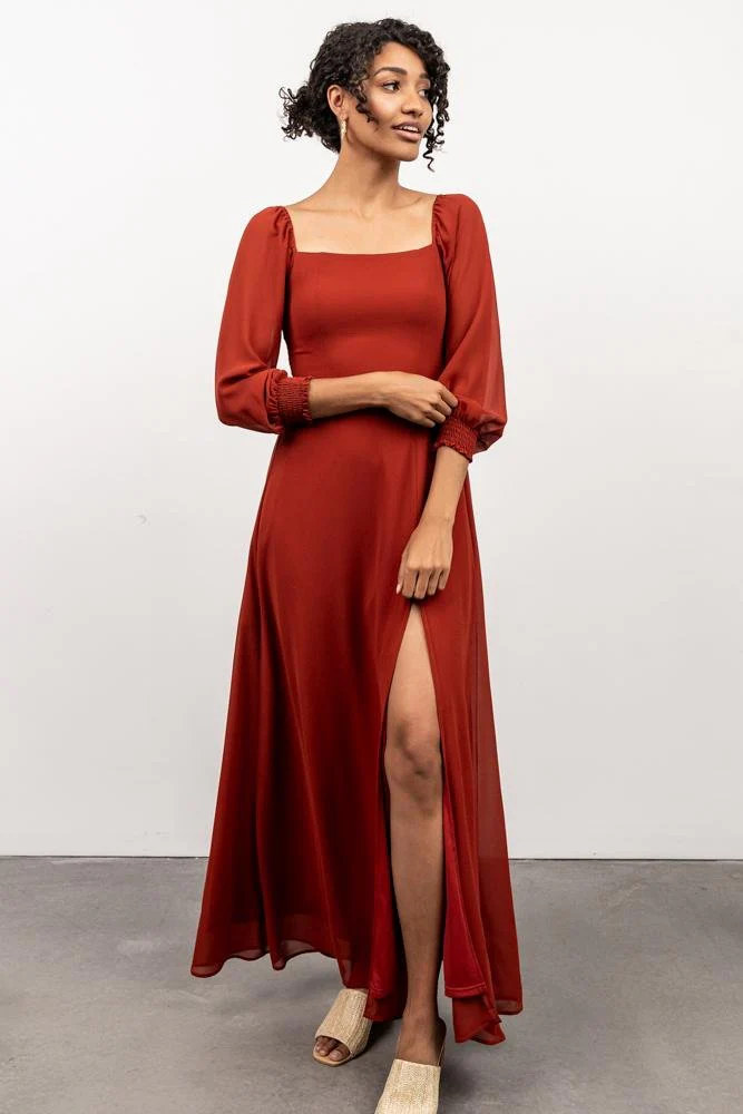 Giselle Maxi Dress | Brick - Vlounger