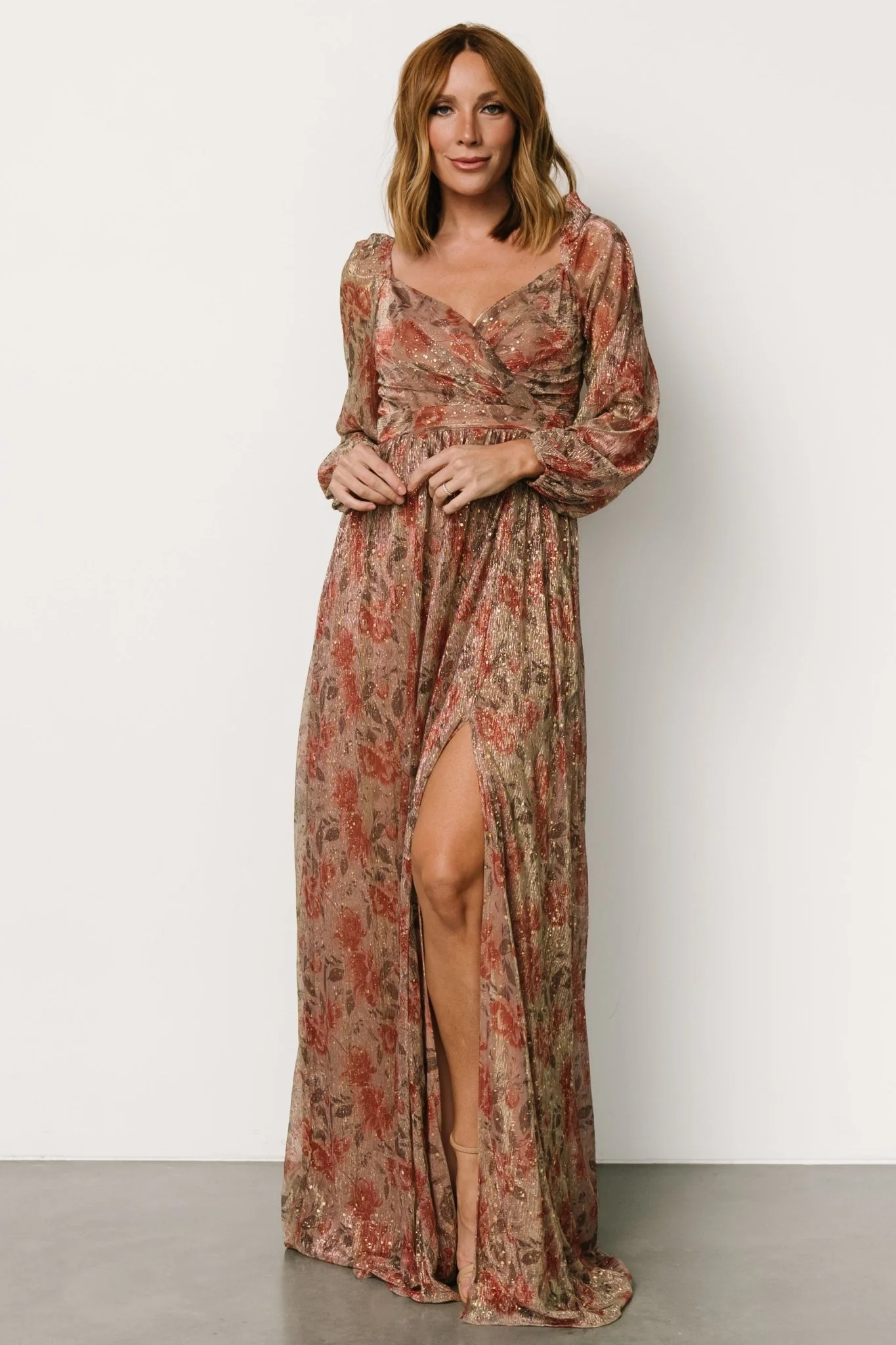 Kirsi Maxi Dress | Rose Floral - Vlounger