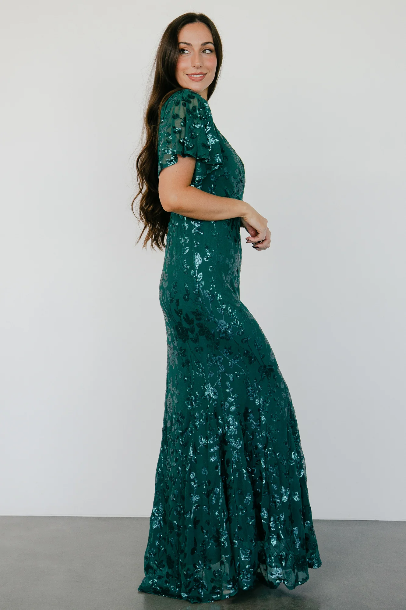 Esme Sequin Dress | Emerald - Vlounger