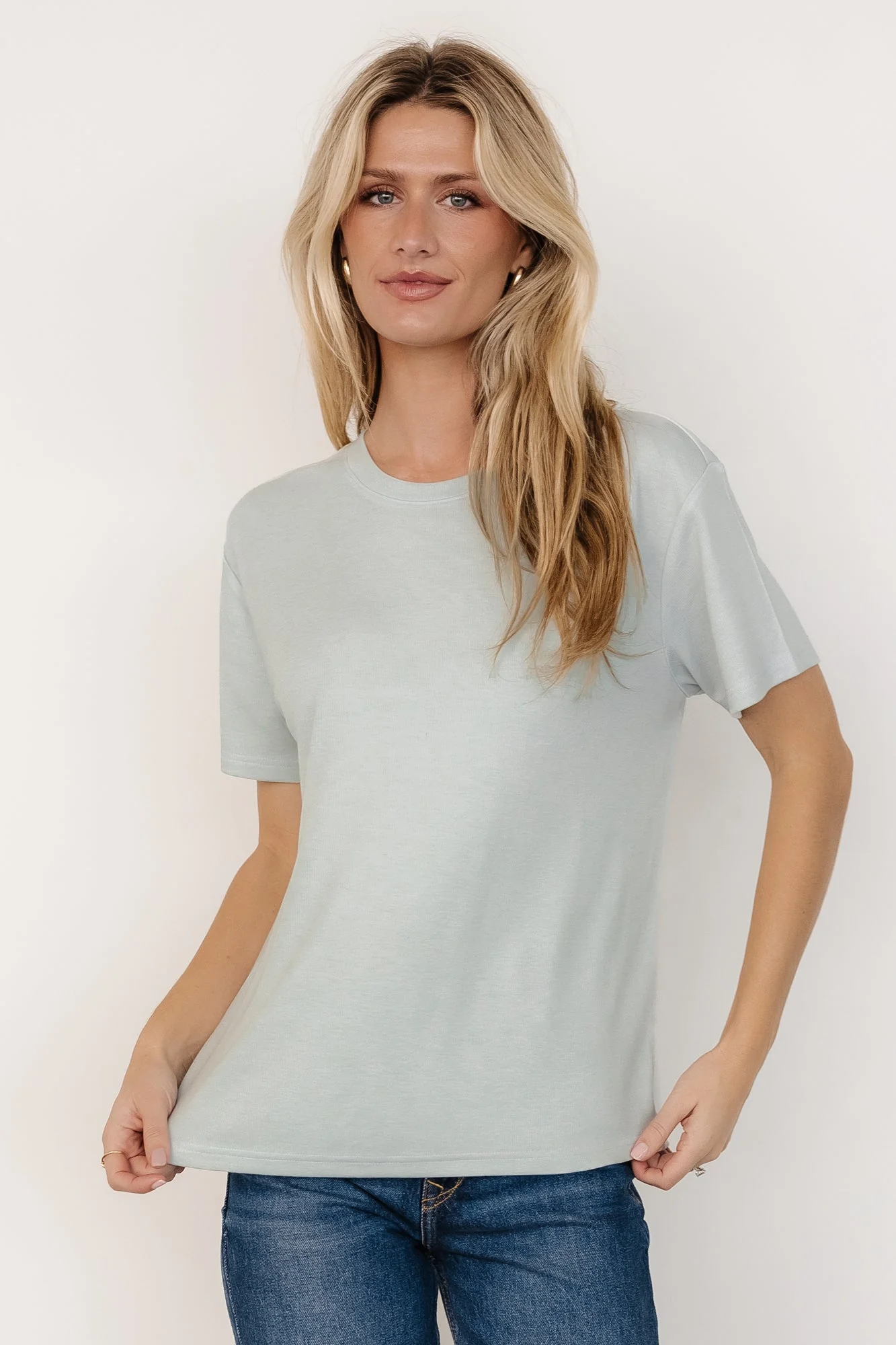 Elliot Relaxed Tee | Pale Mint - Vlounger