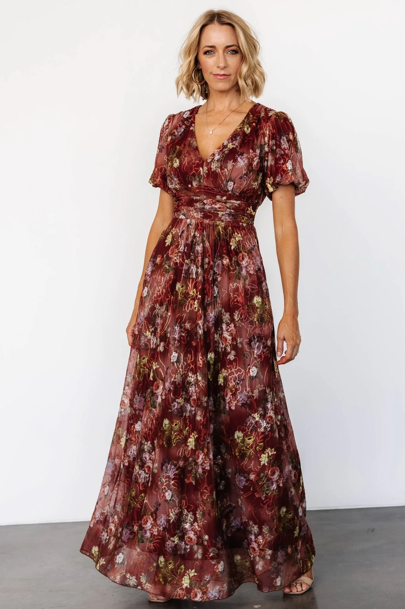Ardley Maxi Dress | Rust Multi Floral - Vlounger