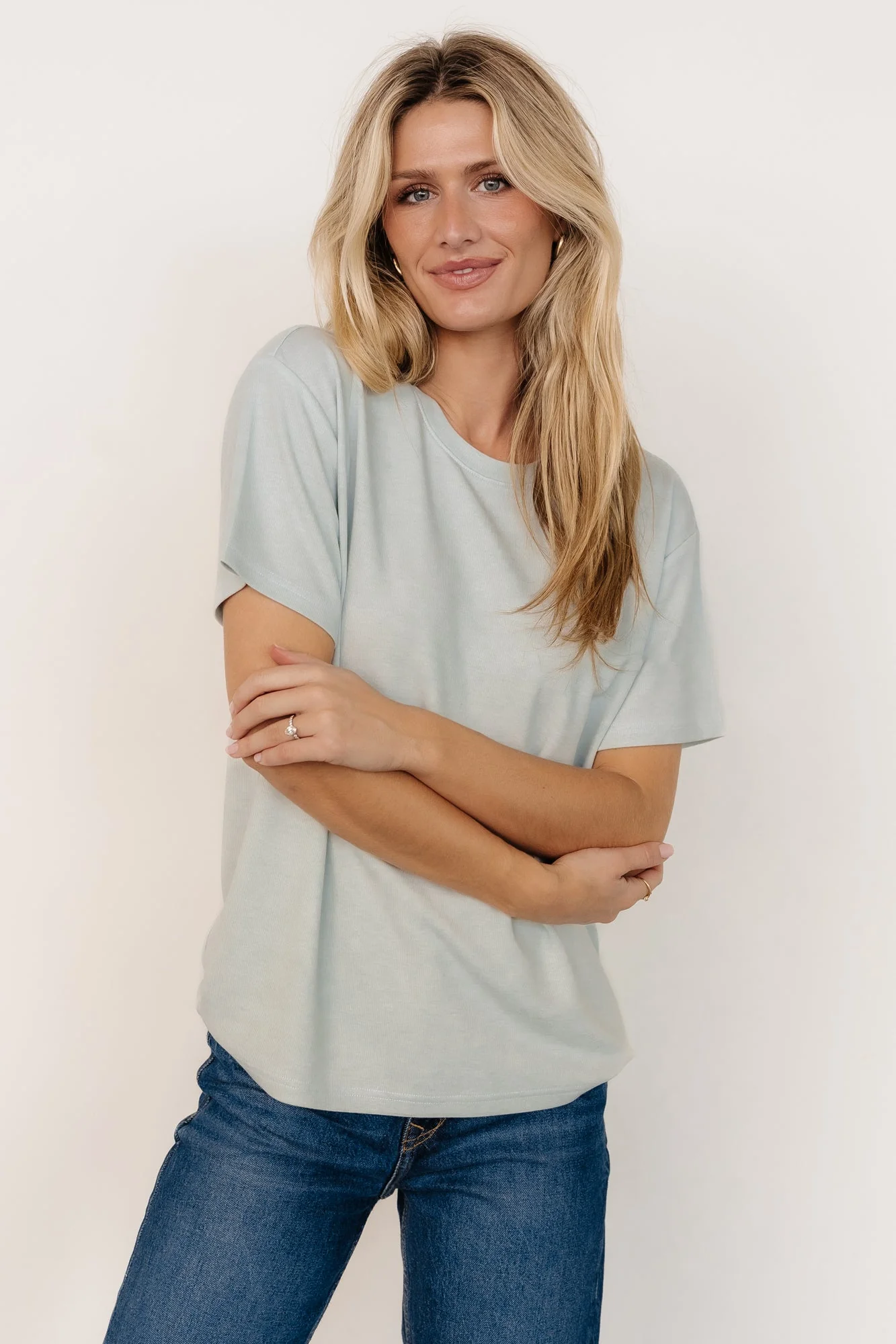 Elliot Relaxed Tee | Pale Mint - Vlounger