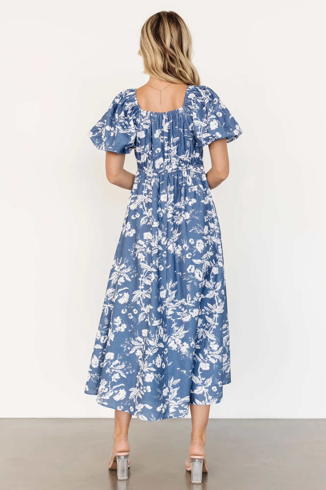 Graceland Maxi Dress | Slate + White Floral - Vlounger