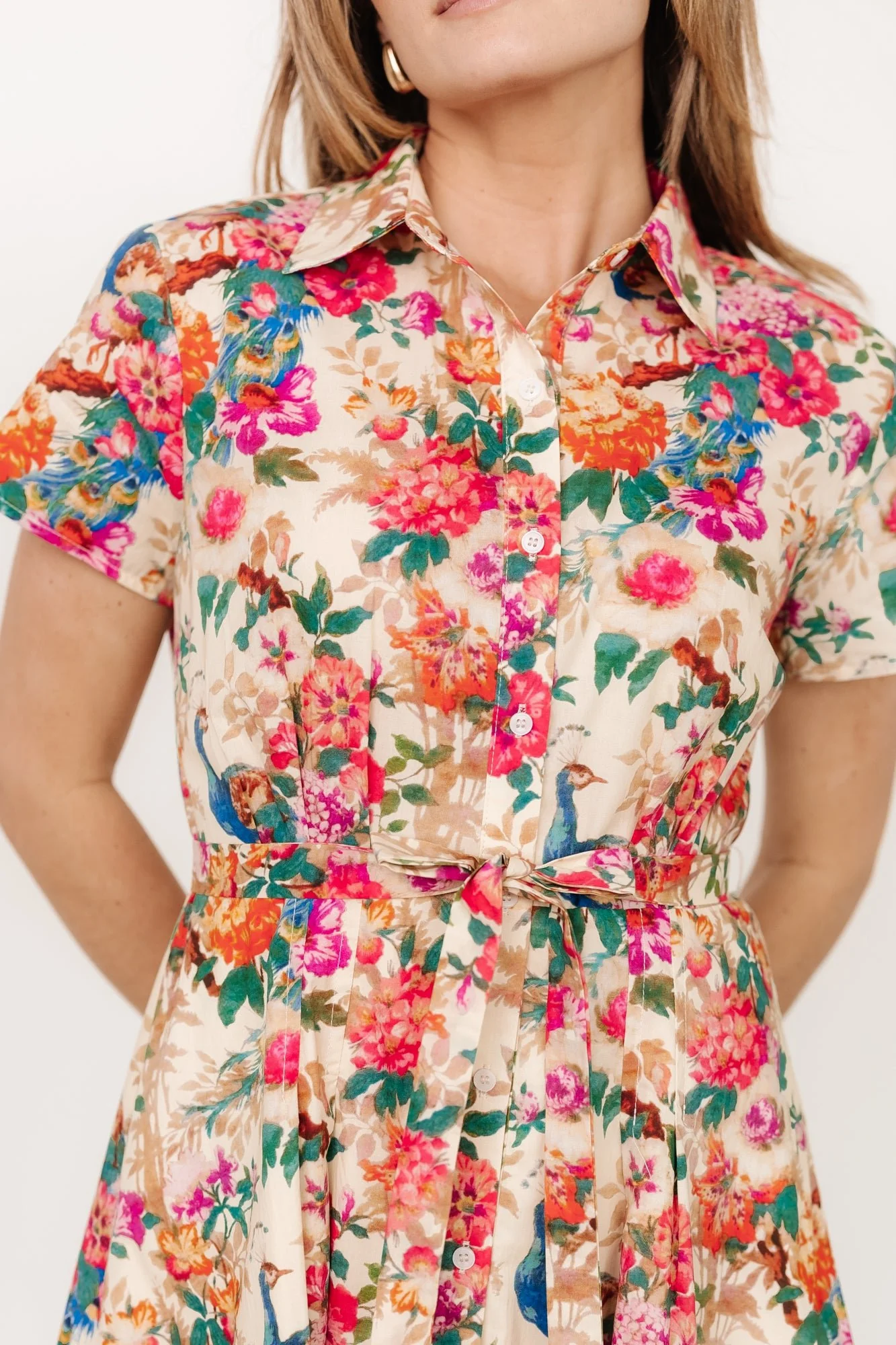 Melia Midi Dress | Multi Print - Vlounger