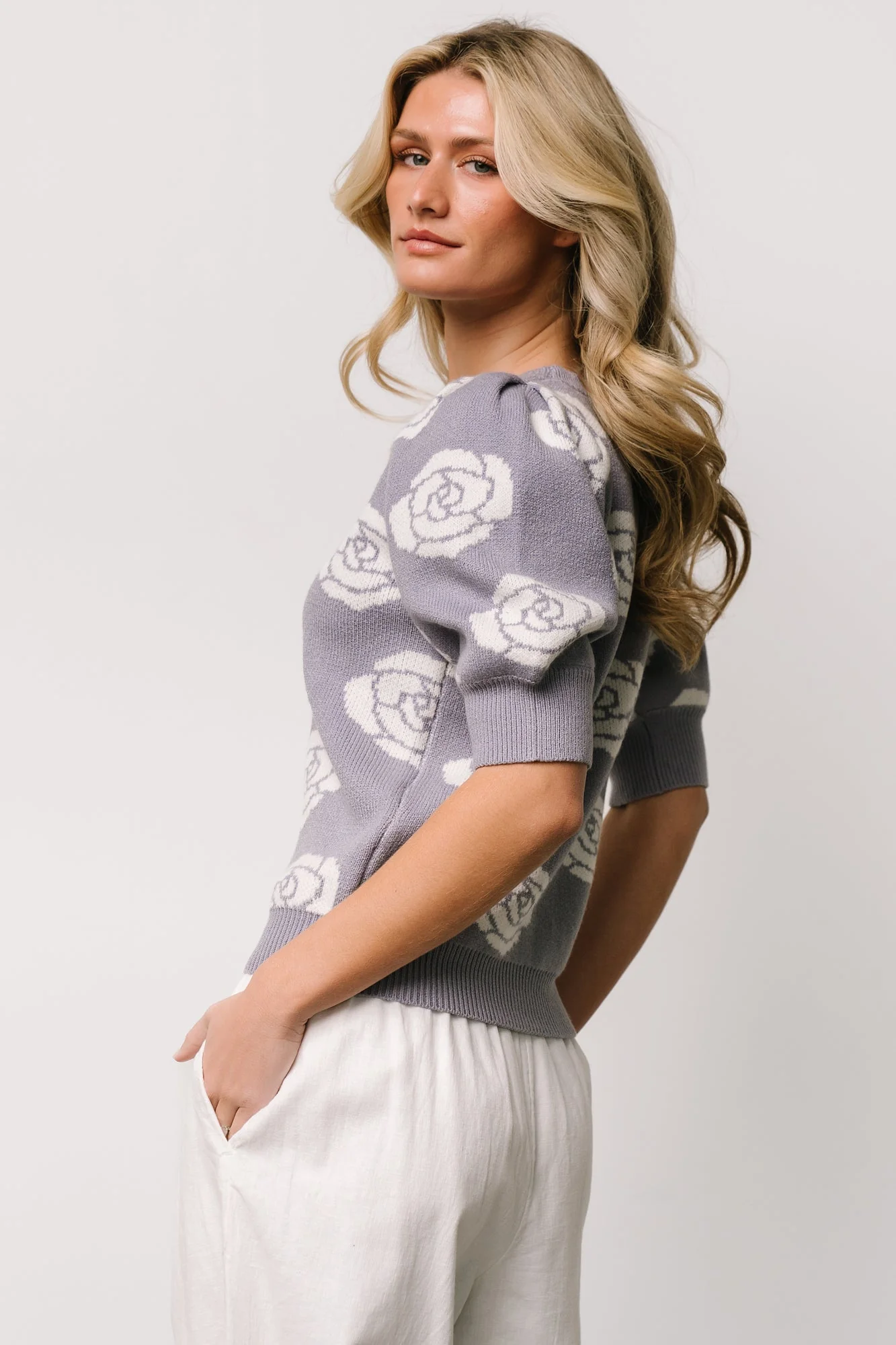 Belle Sweater Top | Dusty Lavender - Vlounger