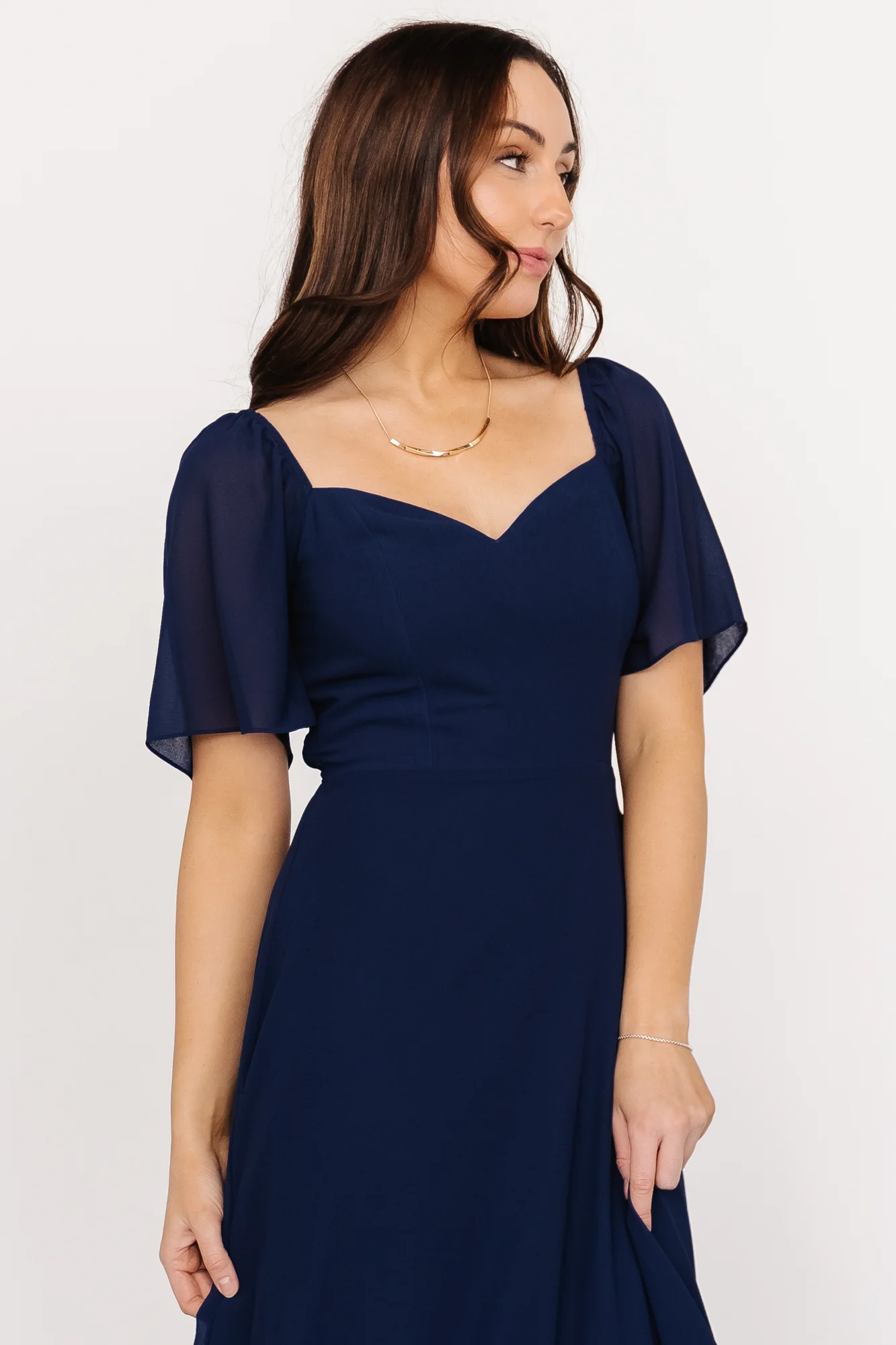 Fabric Swatch - Sierra Chiffon | Navy - Vlounger