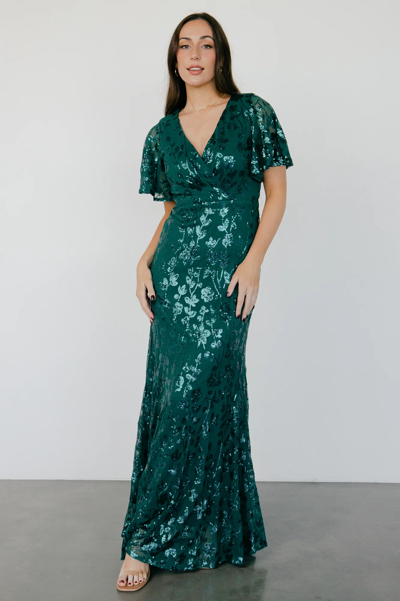 Esme Sequin Dress | Emerald - Vlounger