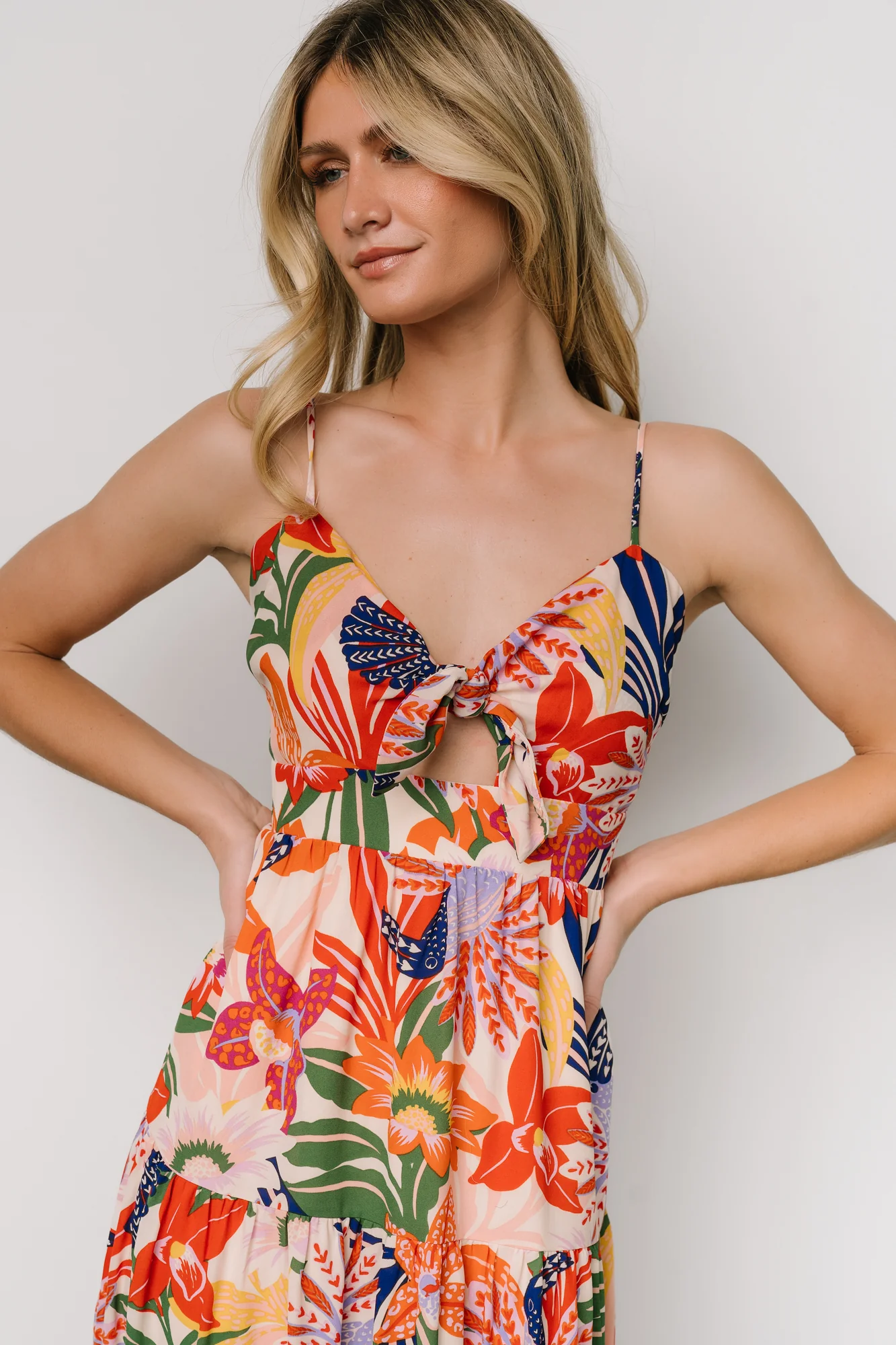 Jaide Midi Dress | Multi Print - Vlounger
