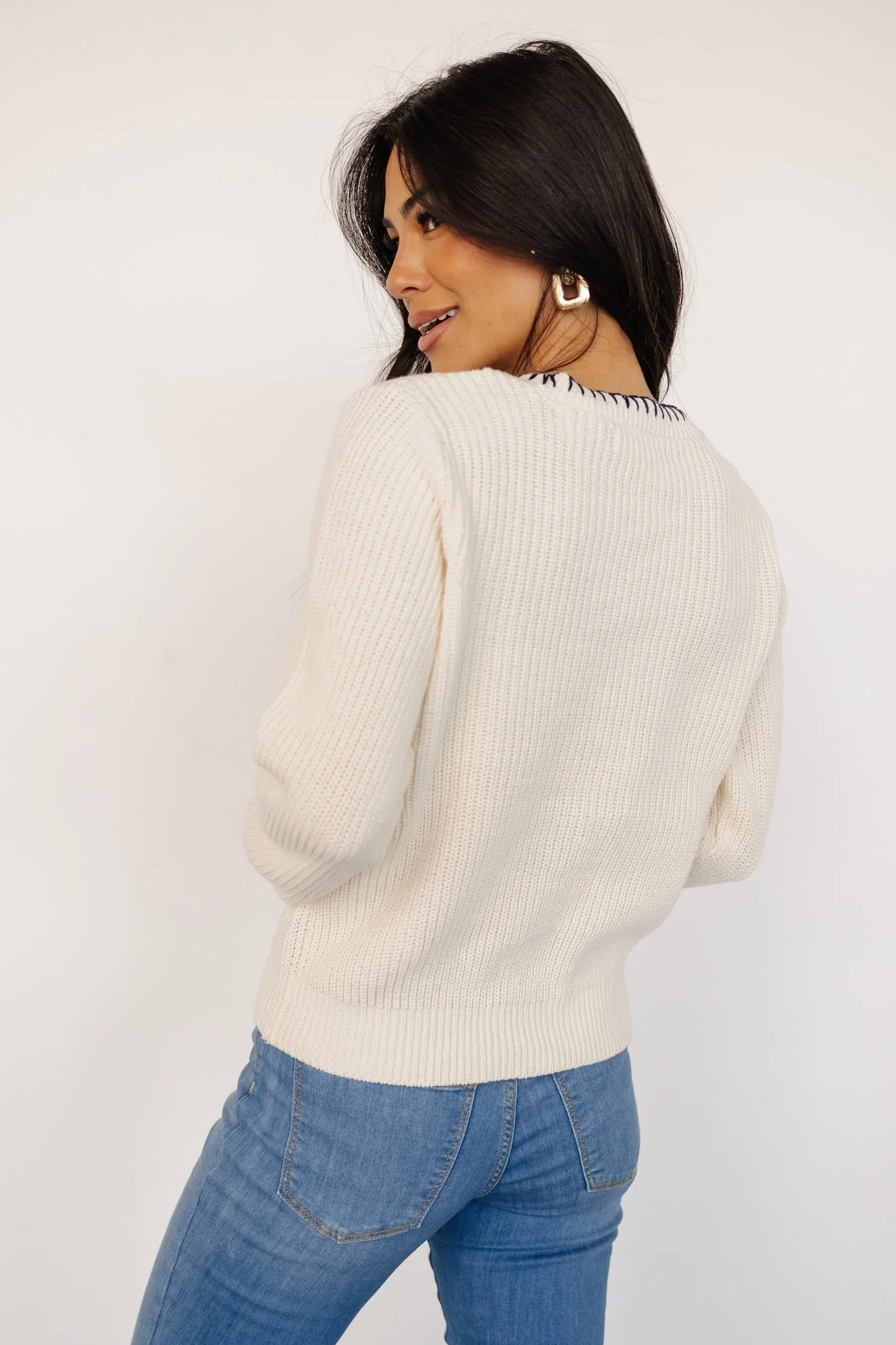 Alyssa Knit Sweater | Cream - Vlounger