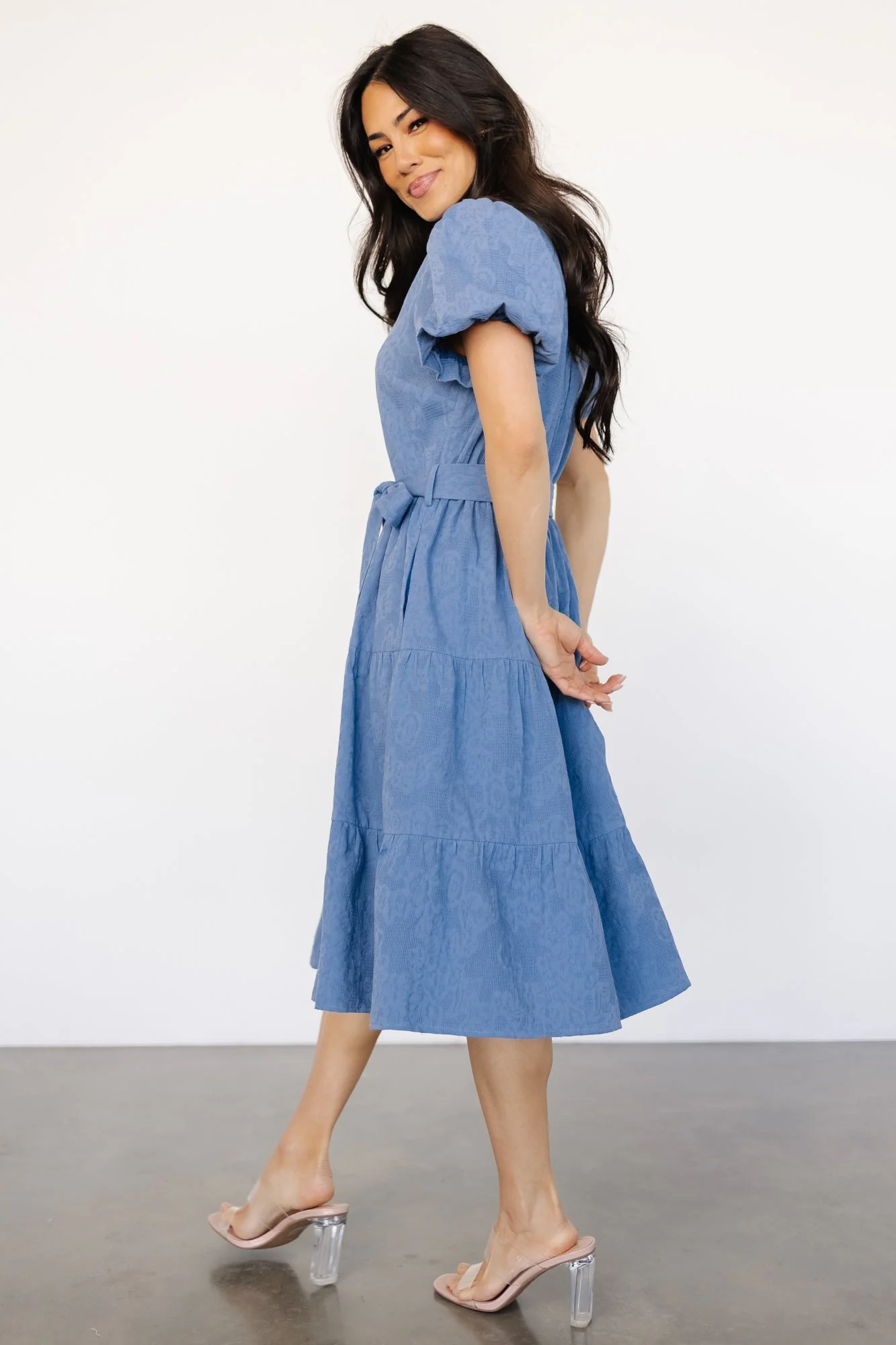 Philippa Midi Dress | Blue - Vlounger