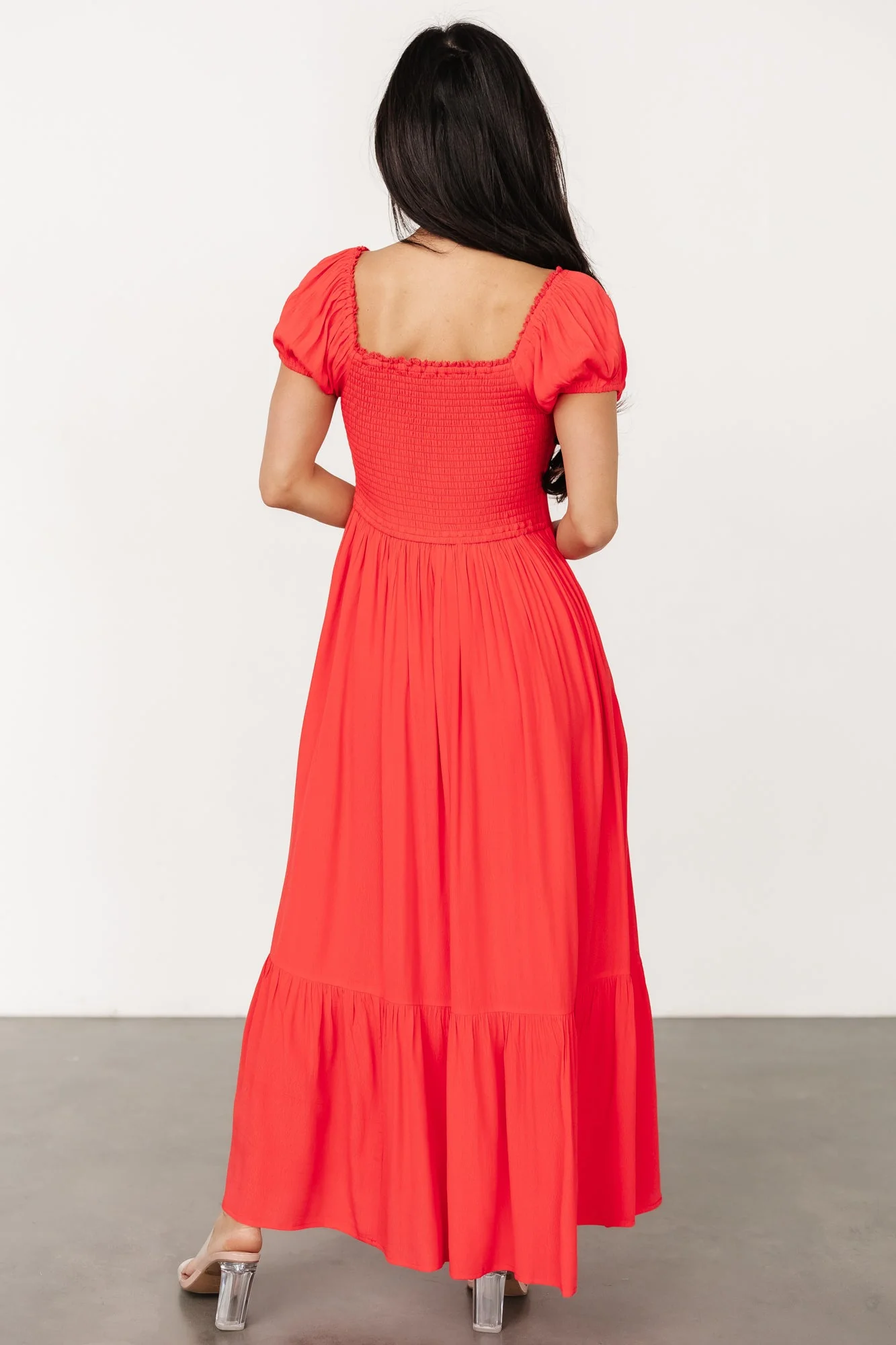 Ilona Maxi Dress | Cherry Red - Vlounger
