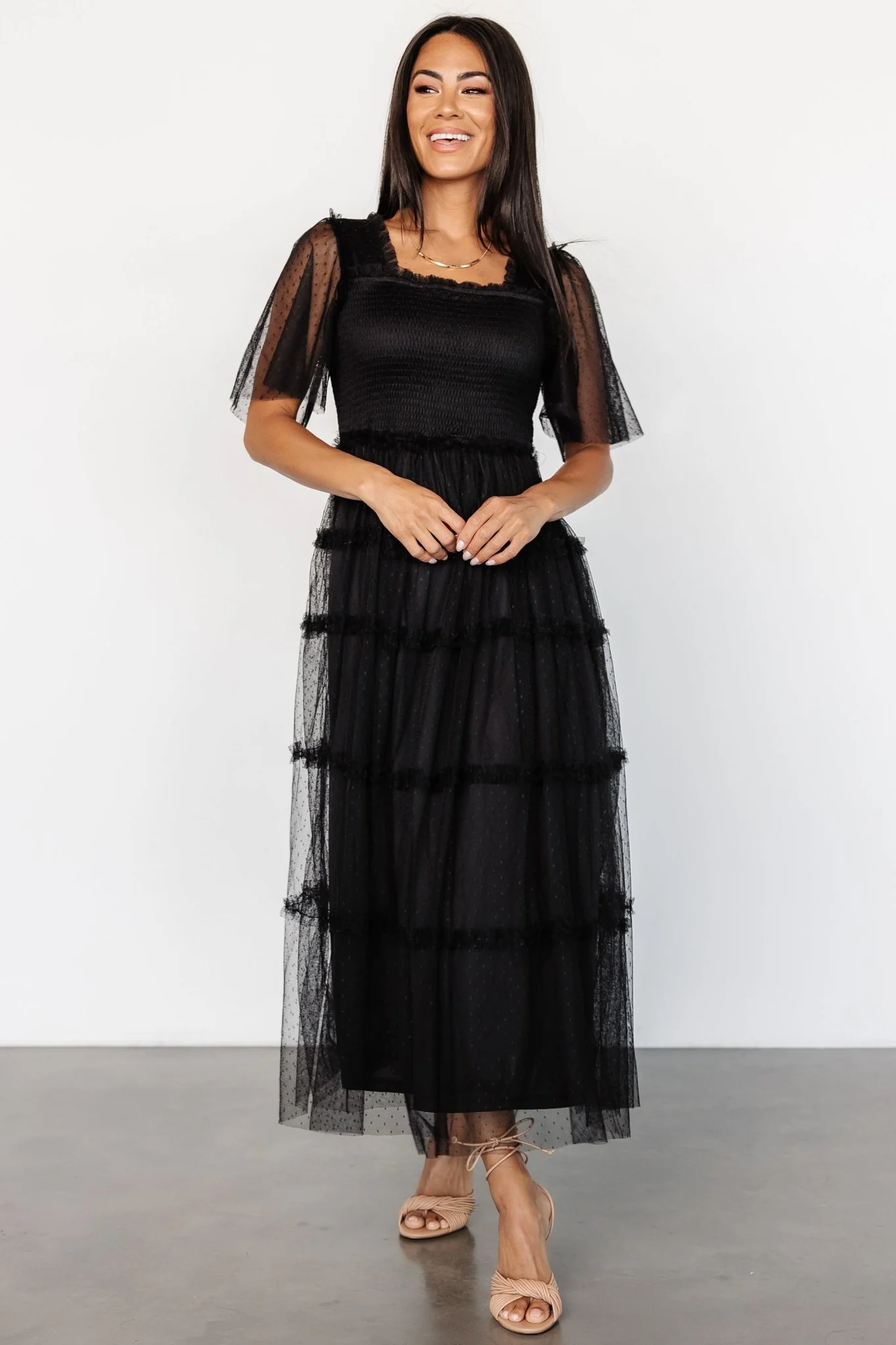 Bexley Tulle Dress | Black - Vlounger