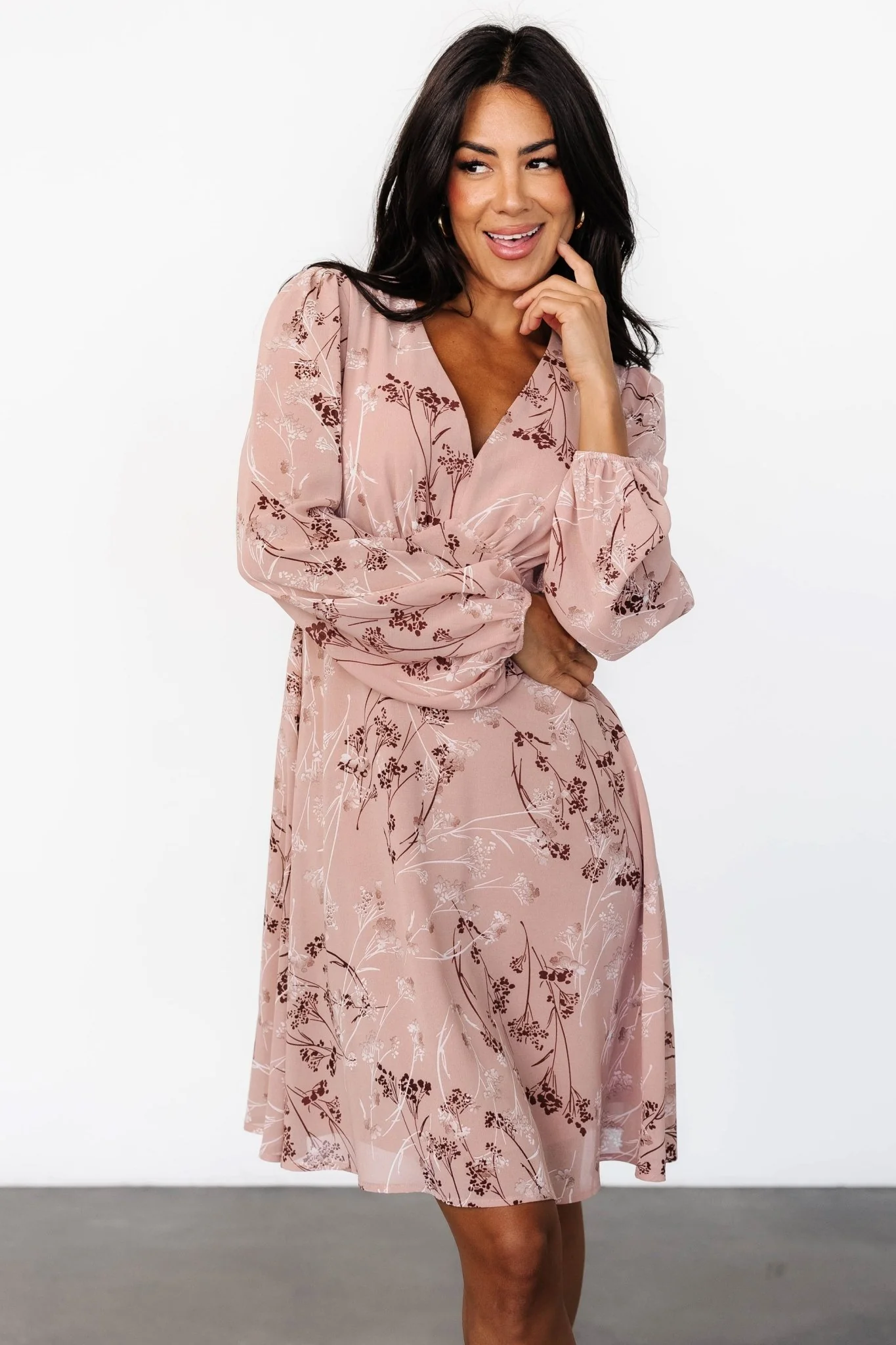 Rosalind Short Dress | Vintage Blush - Vlounger