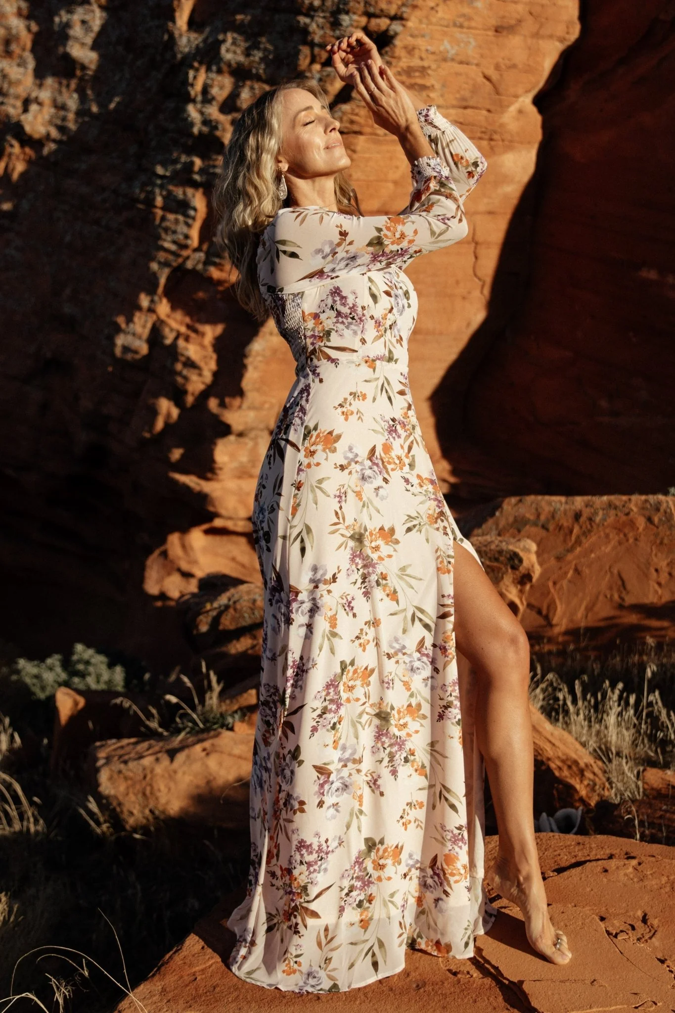 Giselle Maxi Dress | Blush Multi Floral - Vlounger