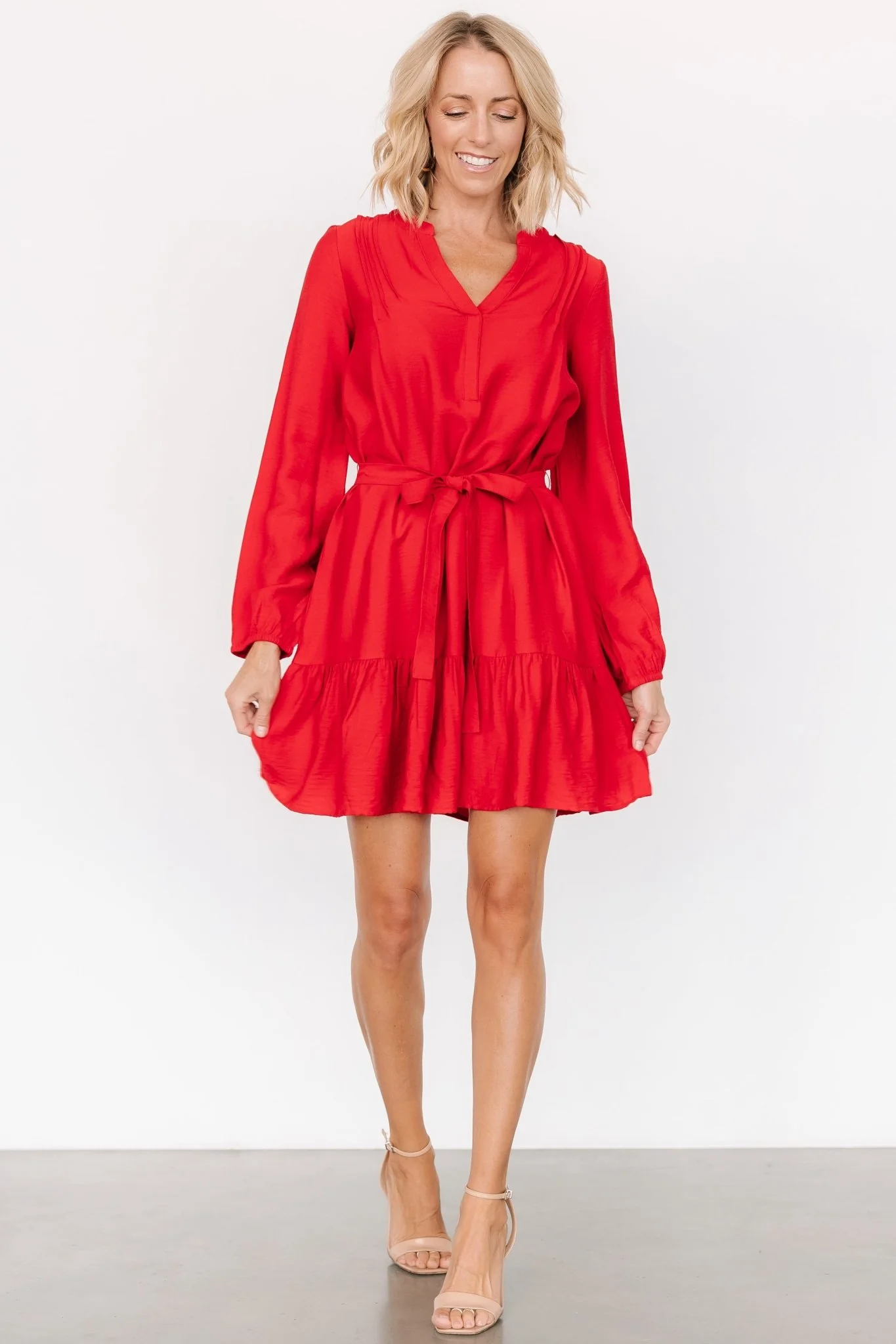 Fuji Short Dress | Red - Vlounger