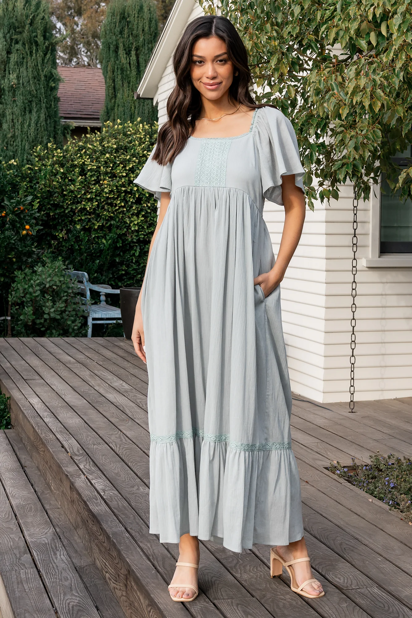 Maeve Maxi Dress | Dusty Sage - Vlounger