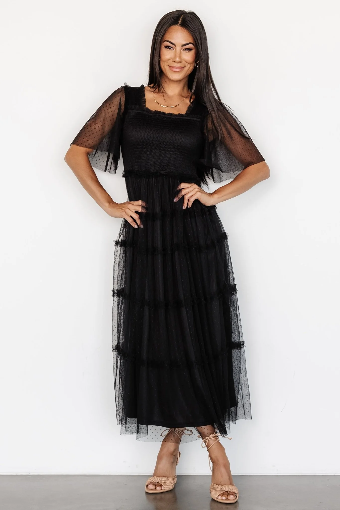 Bexley Tulle Dress | Black - Vlounger