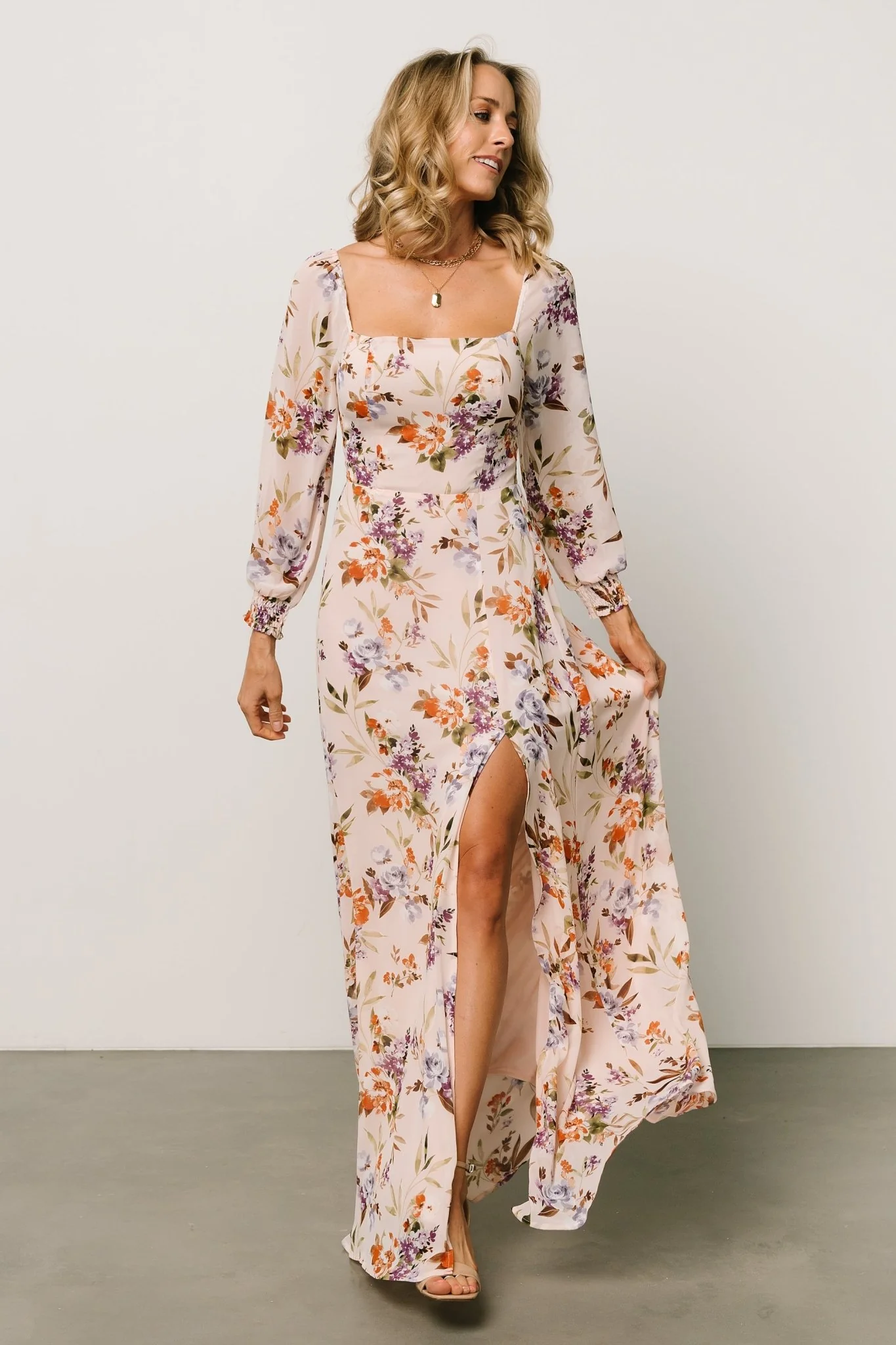Giselle Maxi Dress | Blush Multi Floral - Vlounger