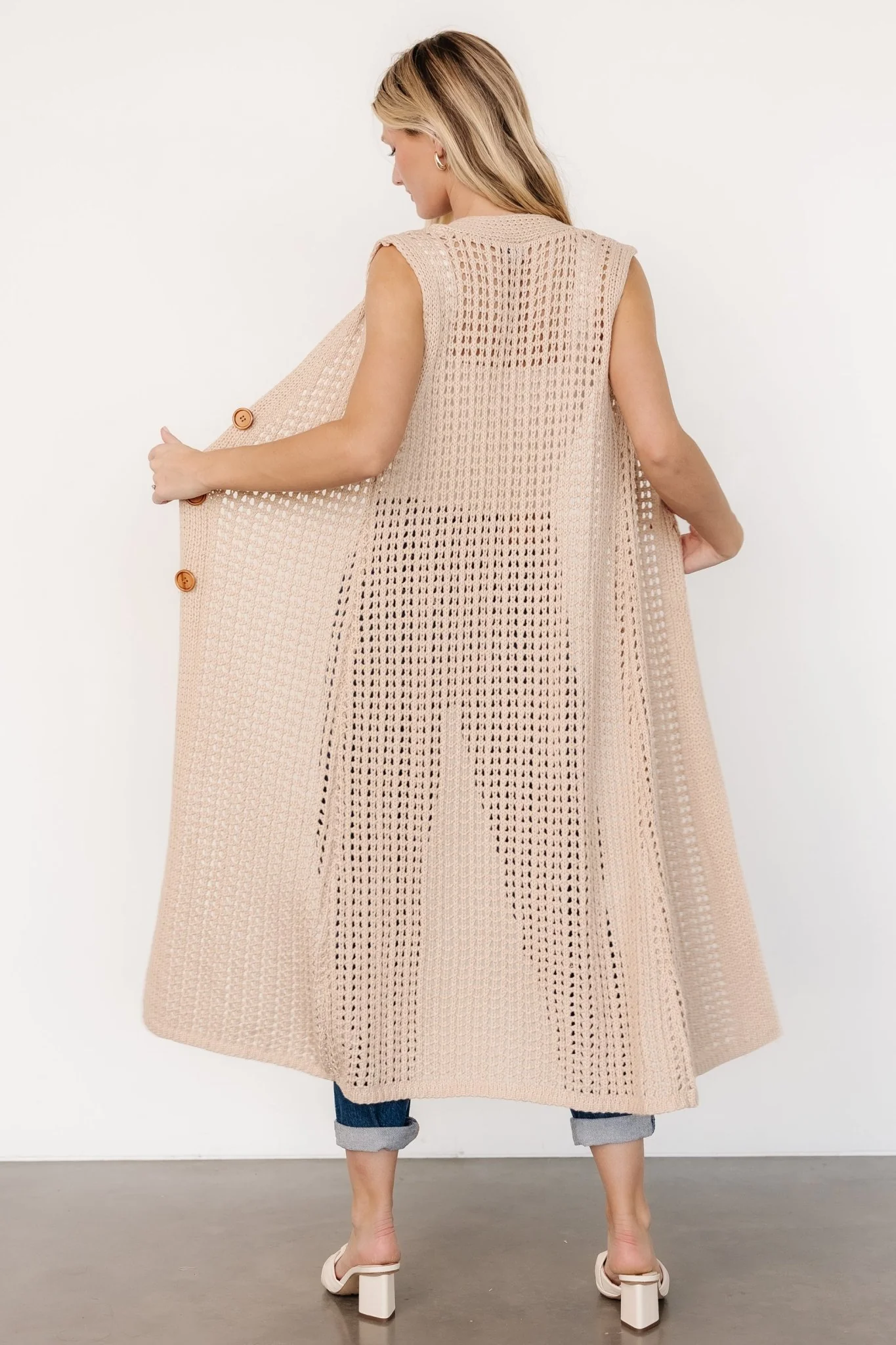 Bretta Duster Vest | Natural - Vlounger