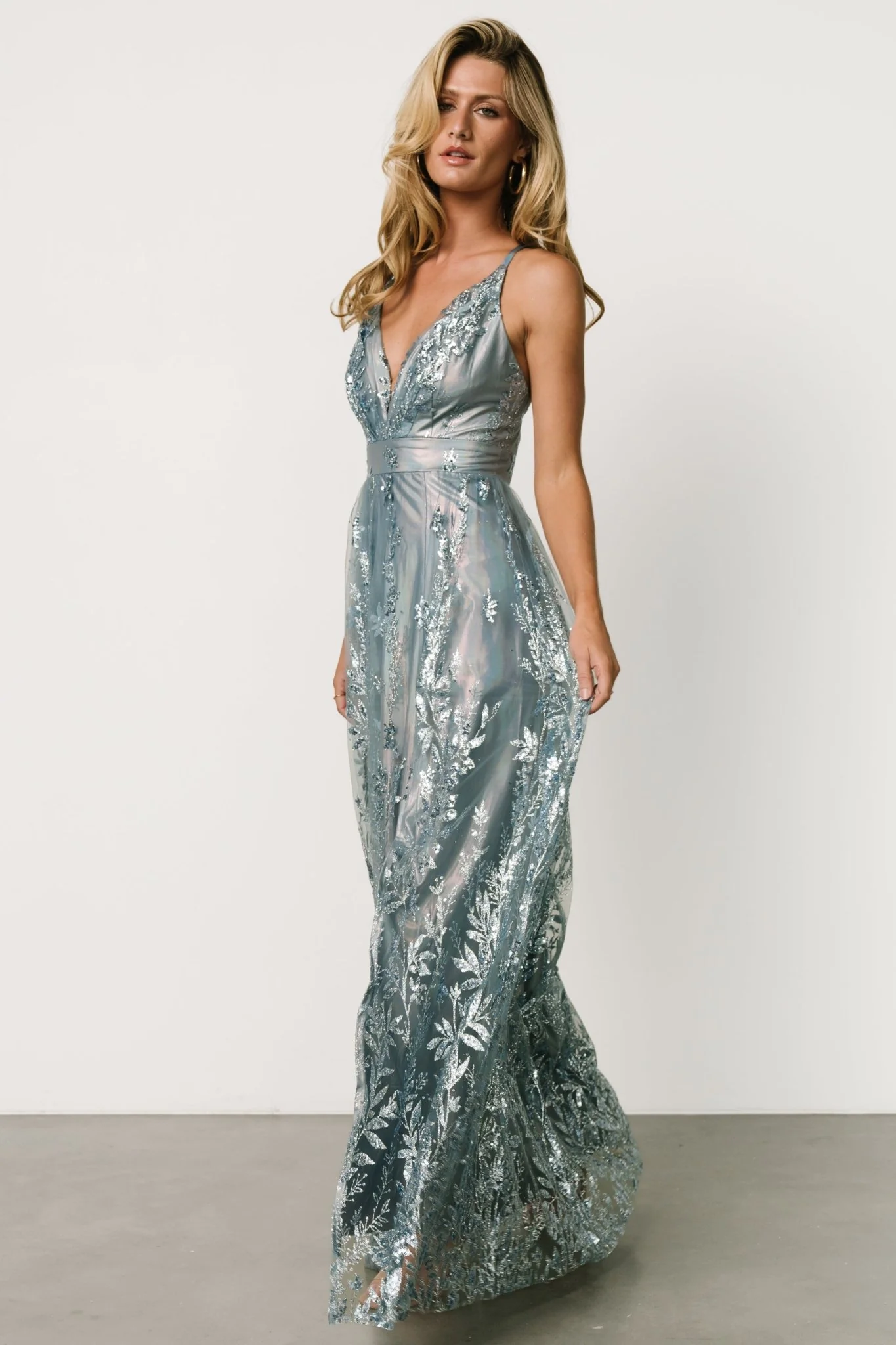 Eirena Sparkle Gown | Light Blue - Vlounger